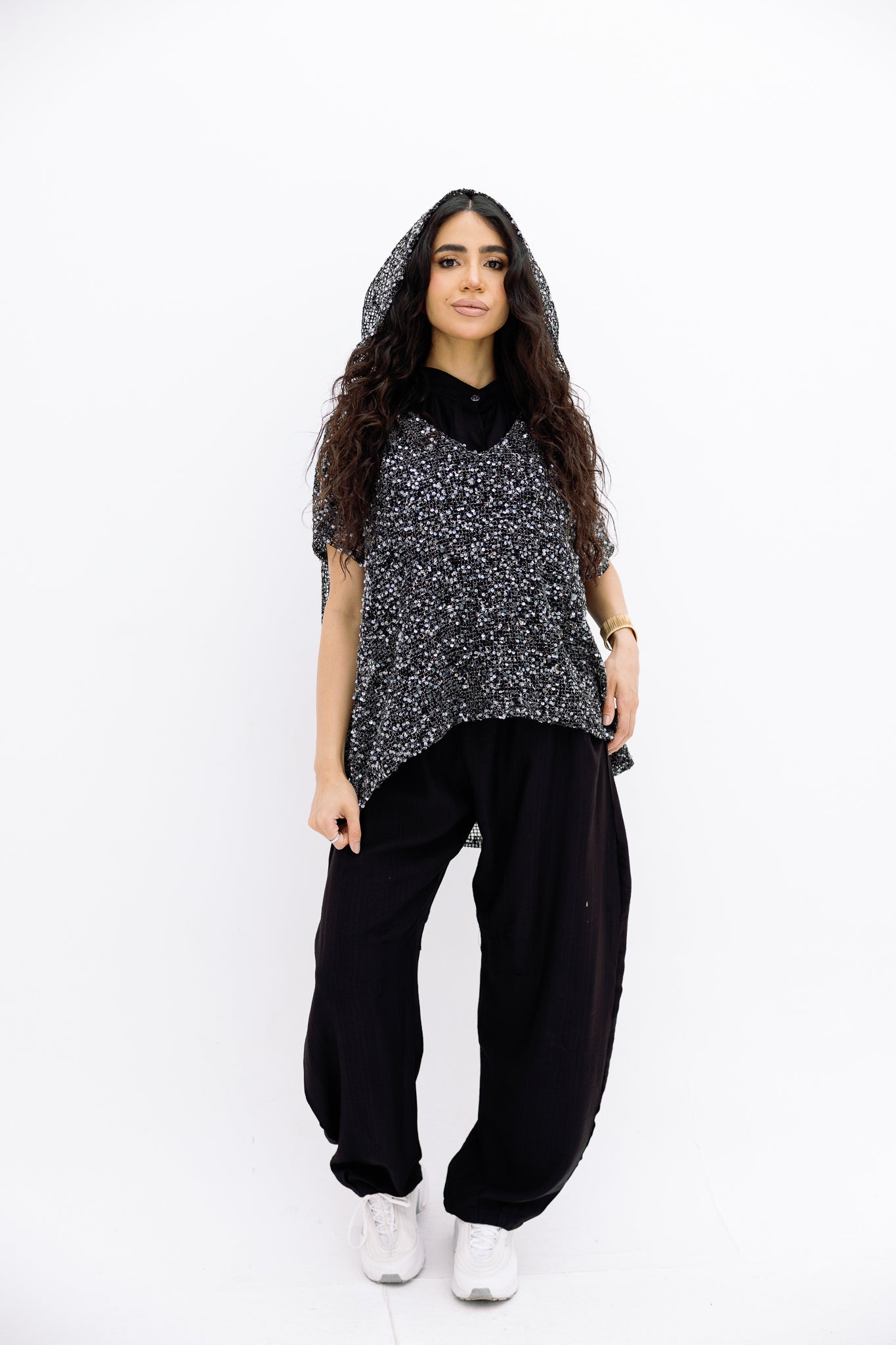 Mesh Black Blouse