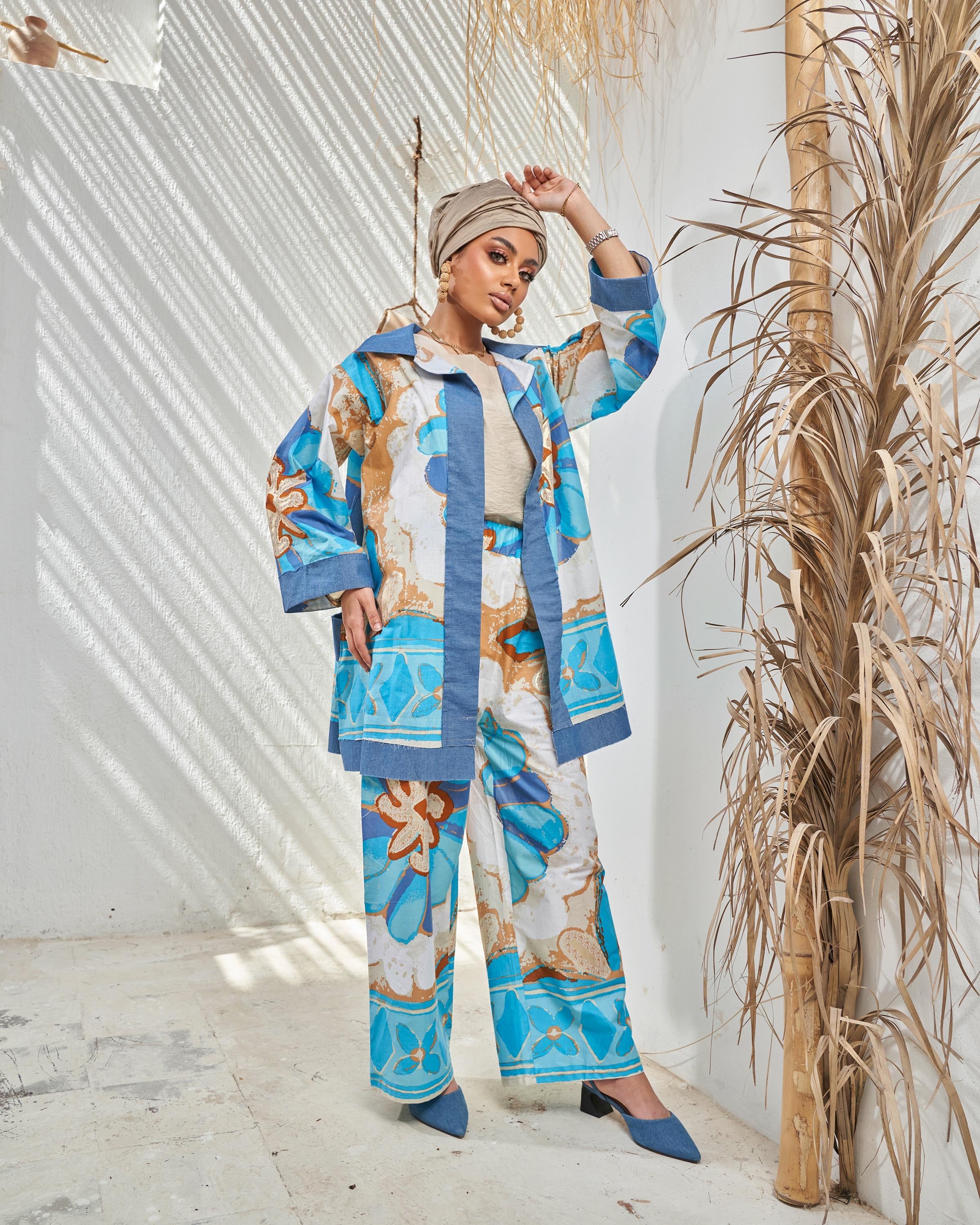 Magic Blue Floral Suit