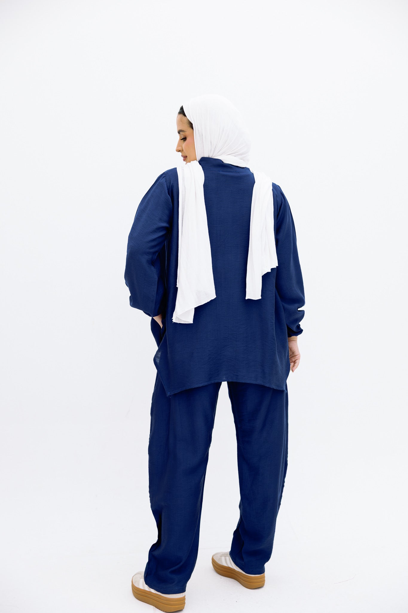 Navy Blue Basic Blouse