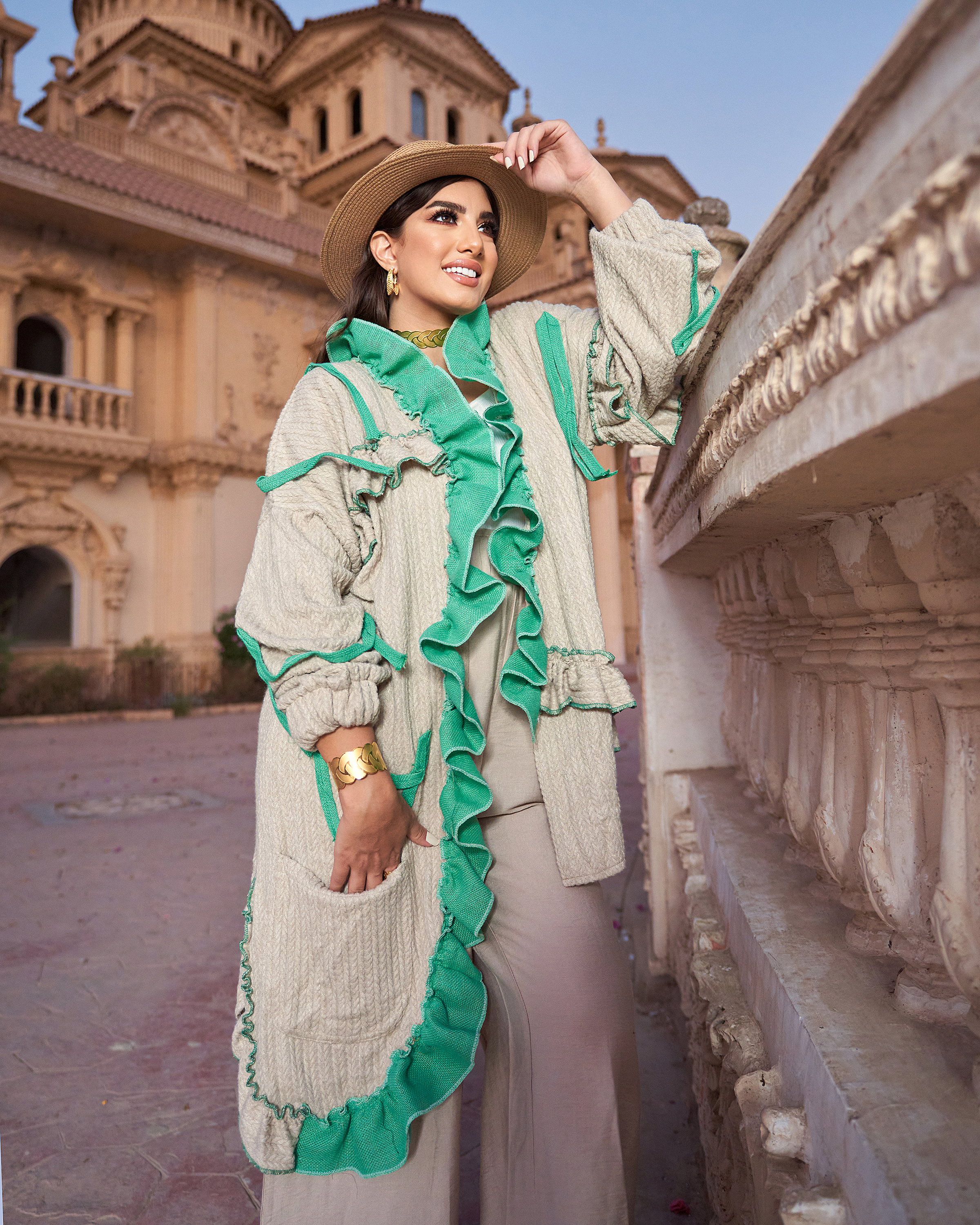 Pop mint winter cardigan