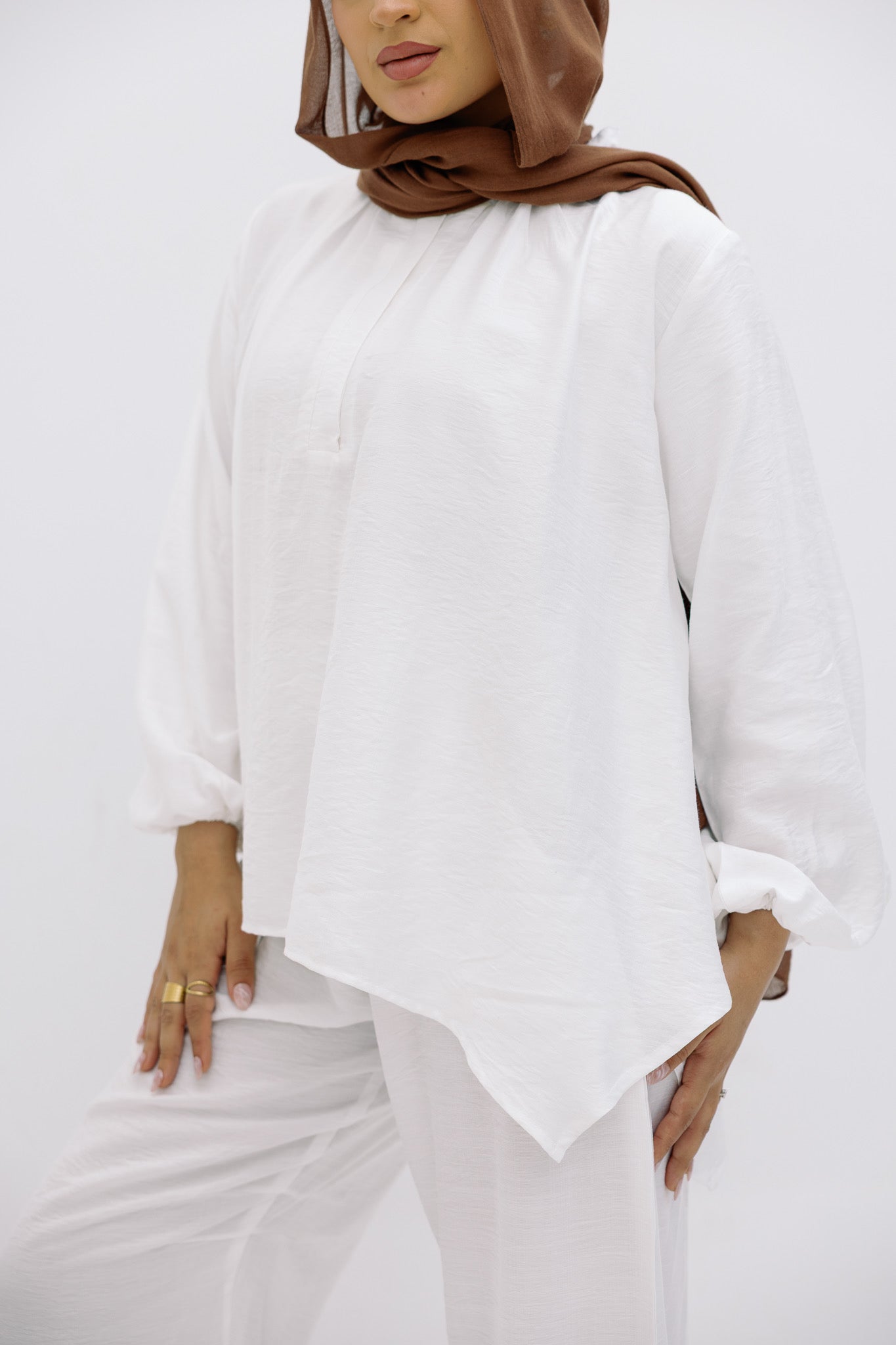 White Basic Blouse