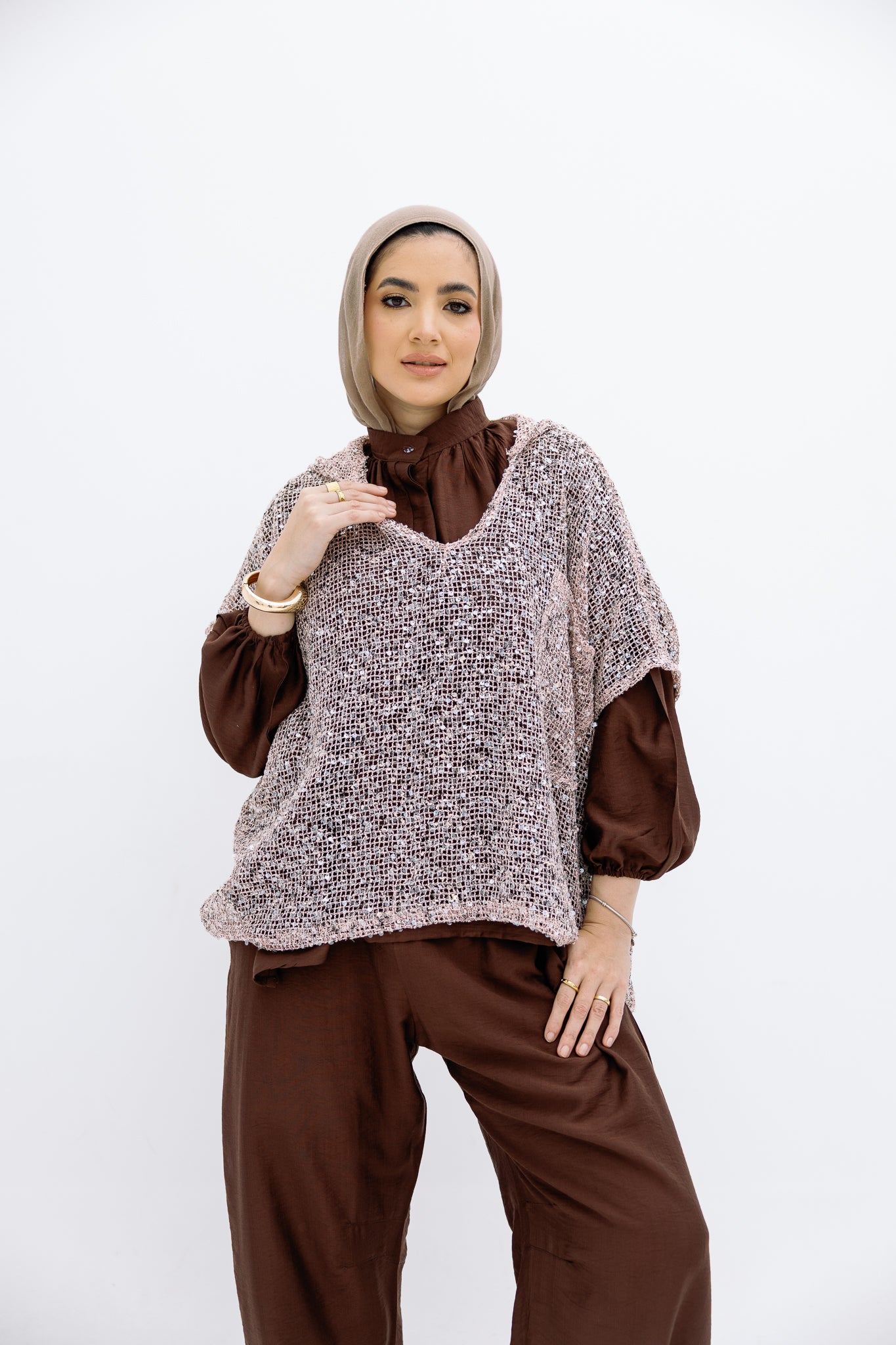 Mesh Rose Blouse