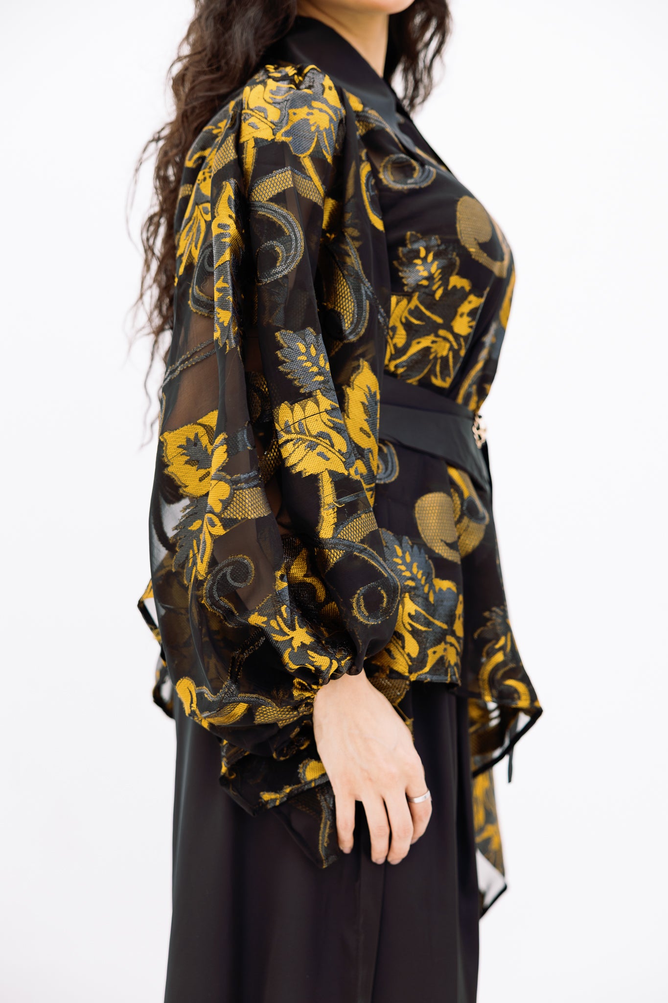 Floral Black Suit