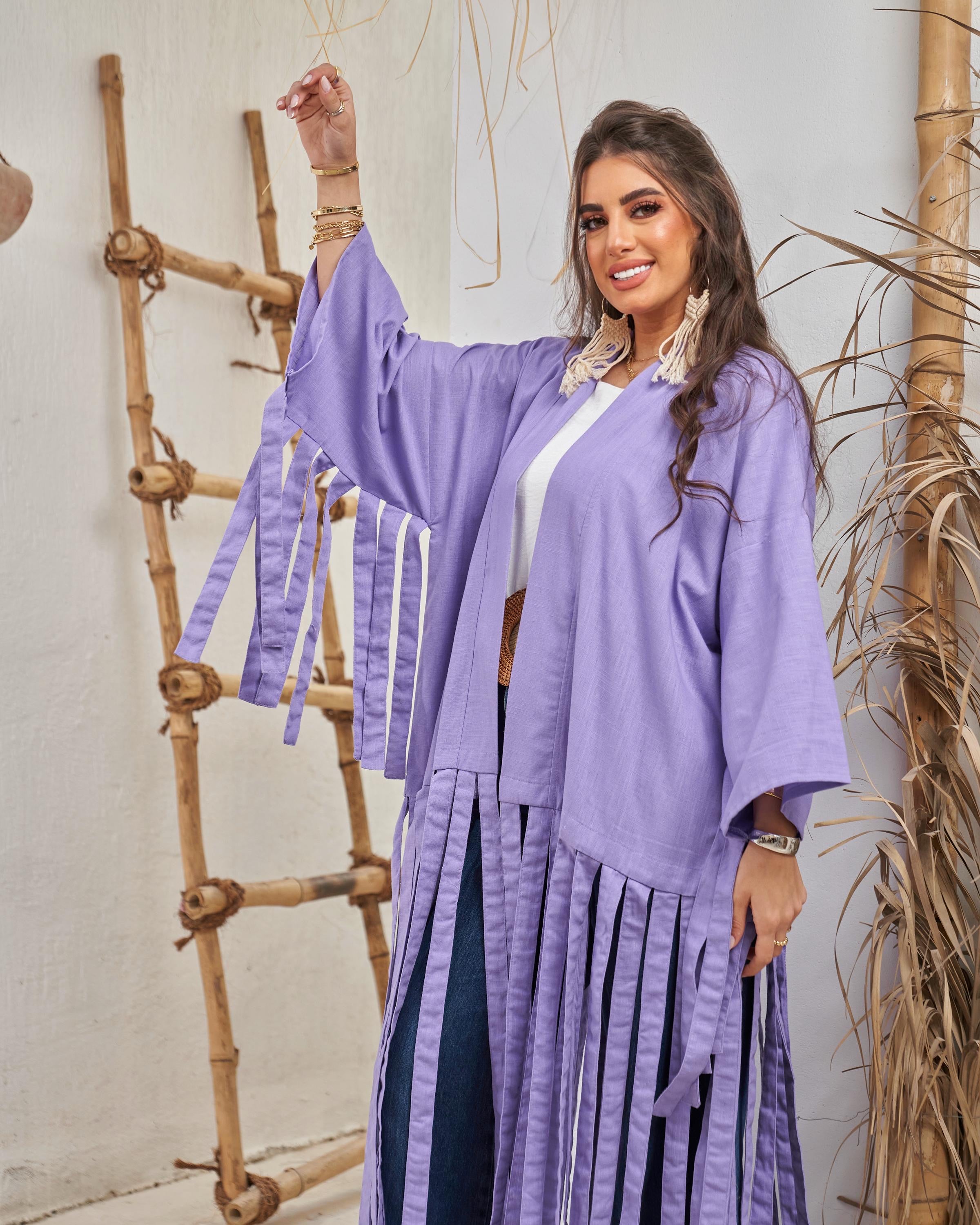Light Purple Fluffy Cardigan