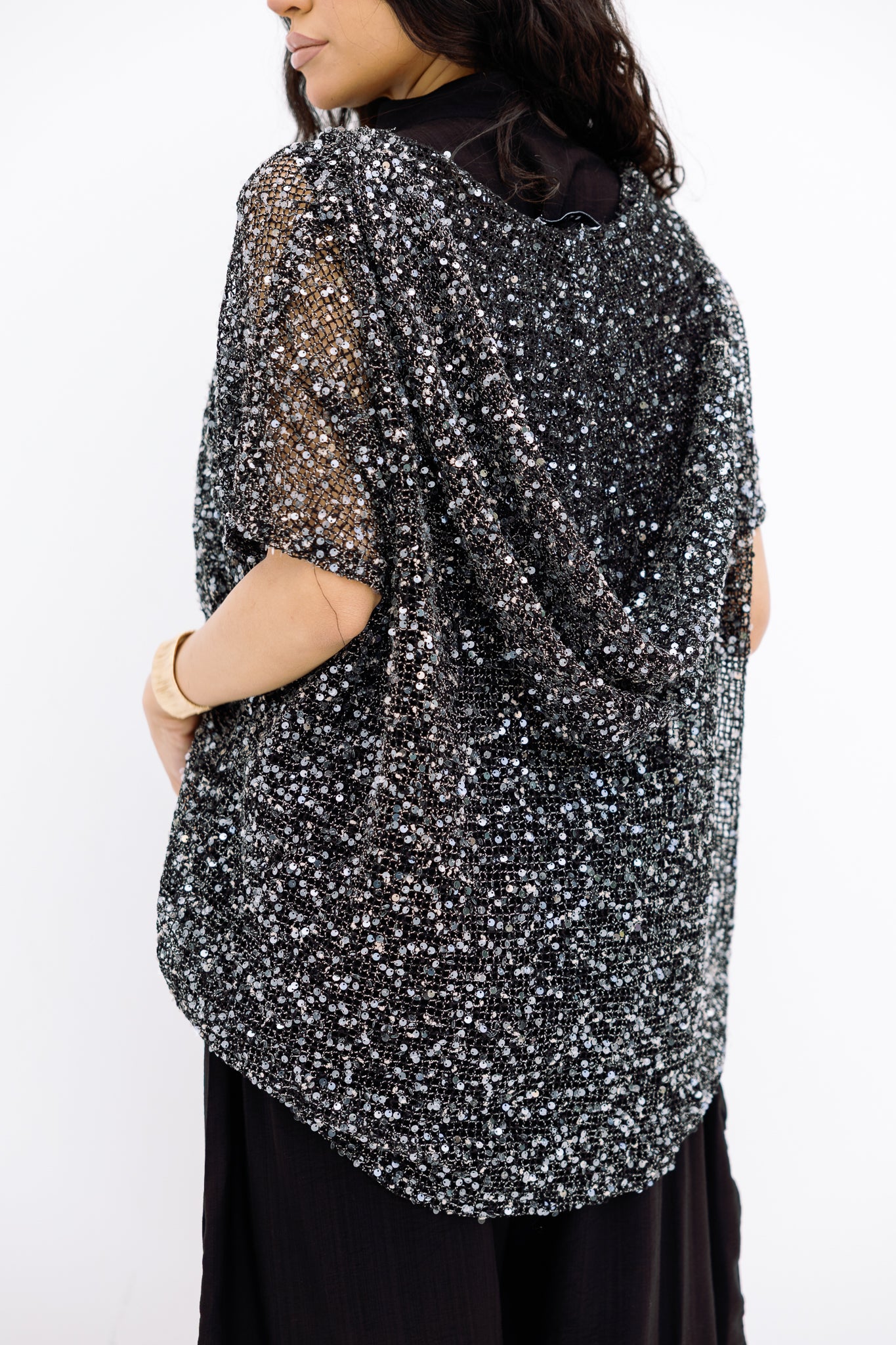 Mesh Black Blouse