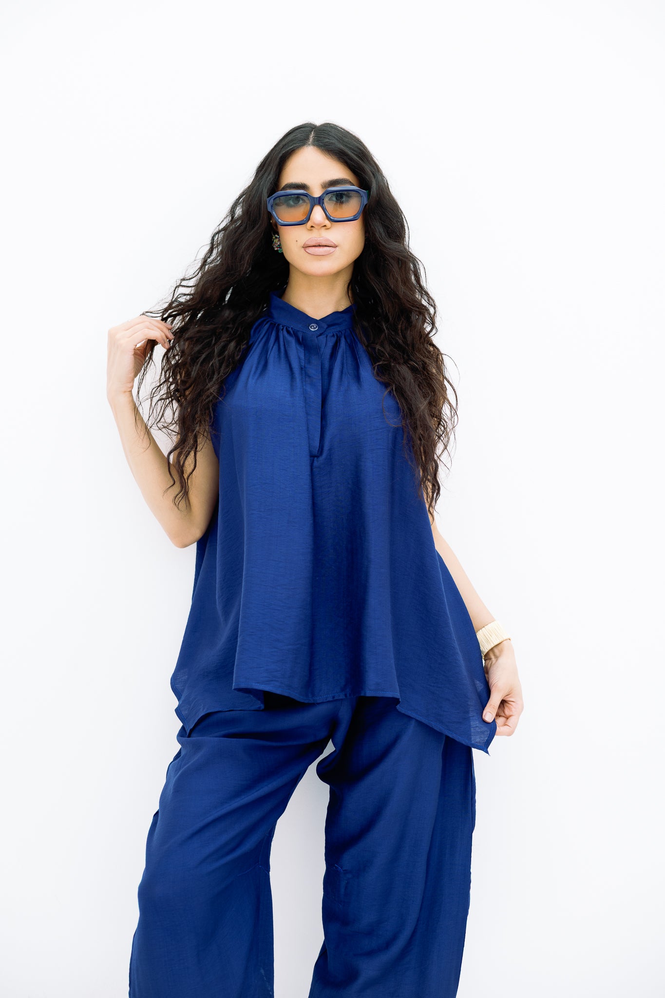 Navy Blue Cut Basic