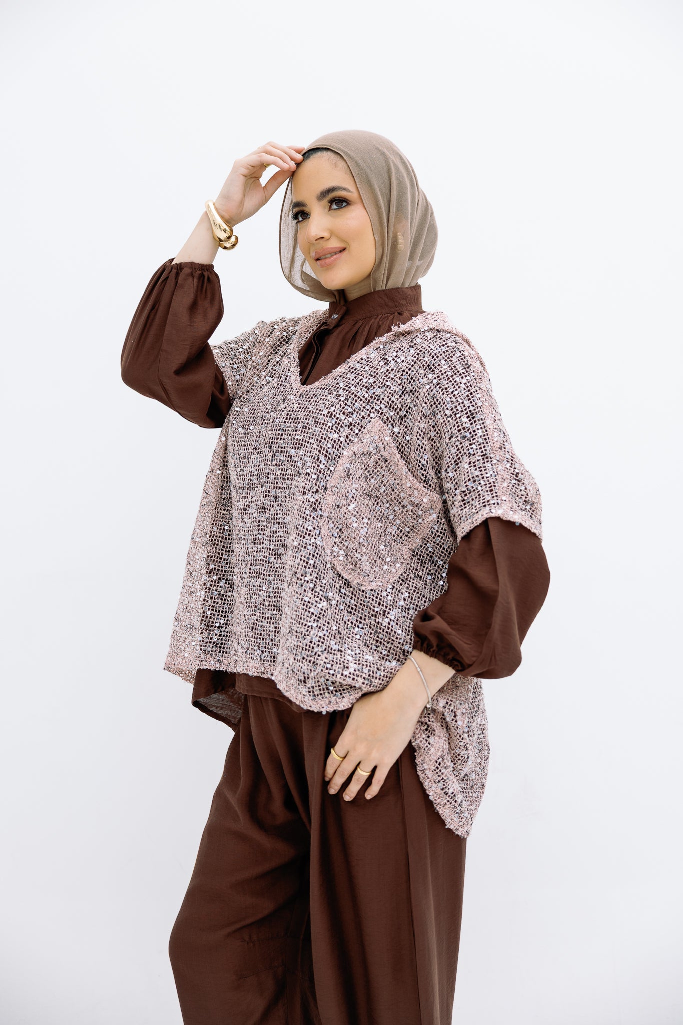 Mesh Rose Blouse