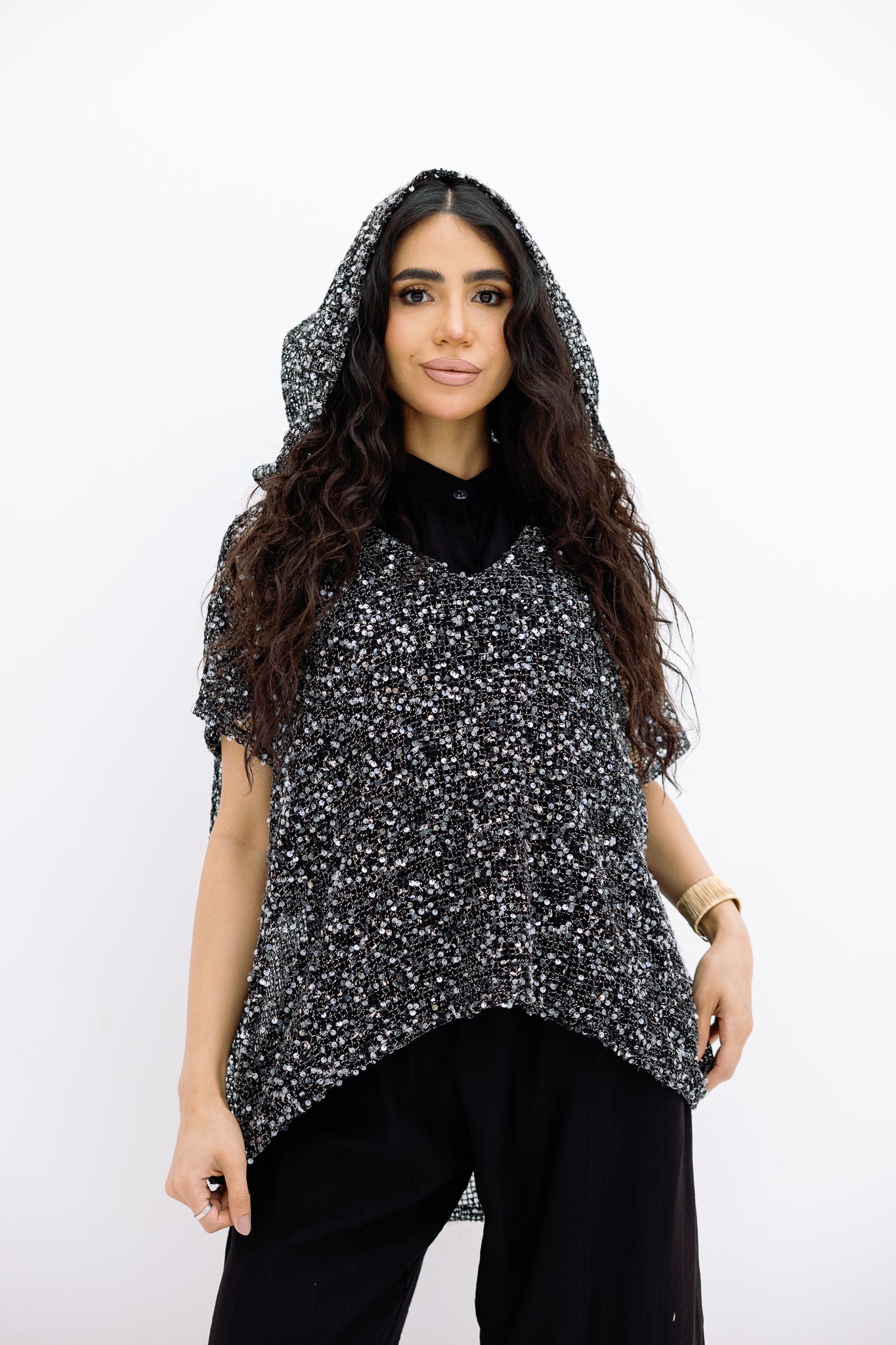 Mesh Black Blouse