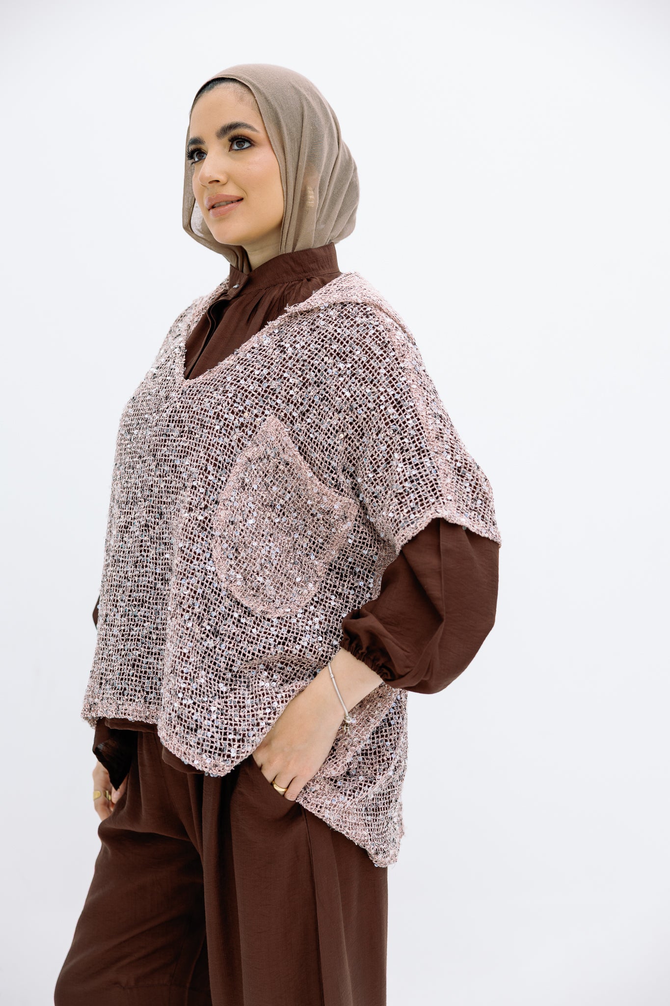 Mesh Rose Blouse