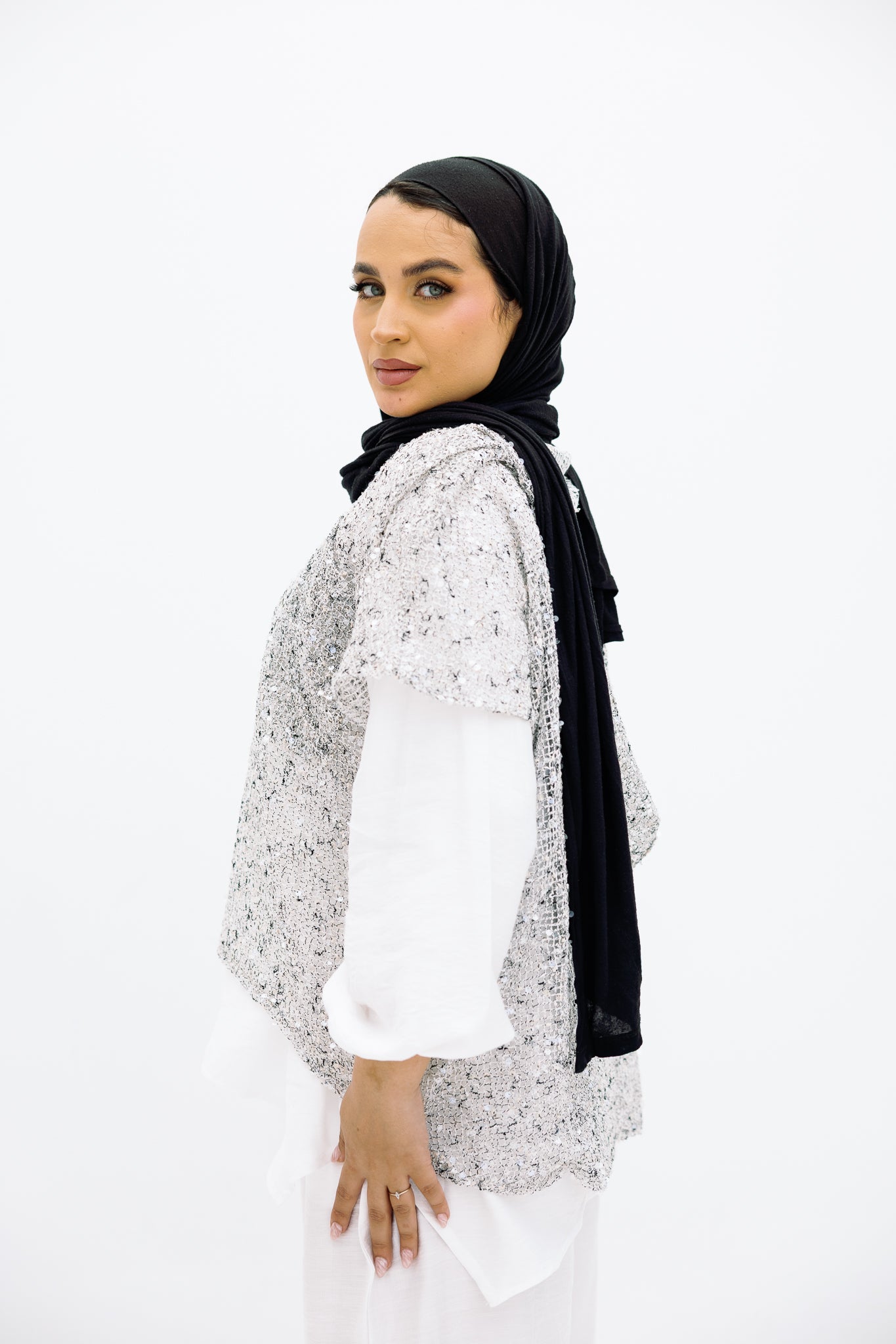 Mesh Silver Blouse