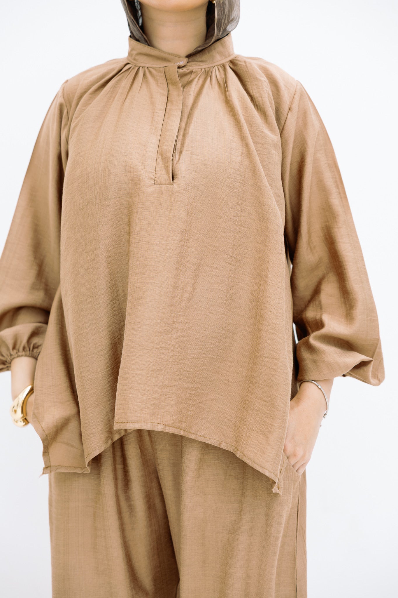 Beige Basic Blouse