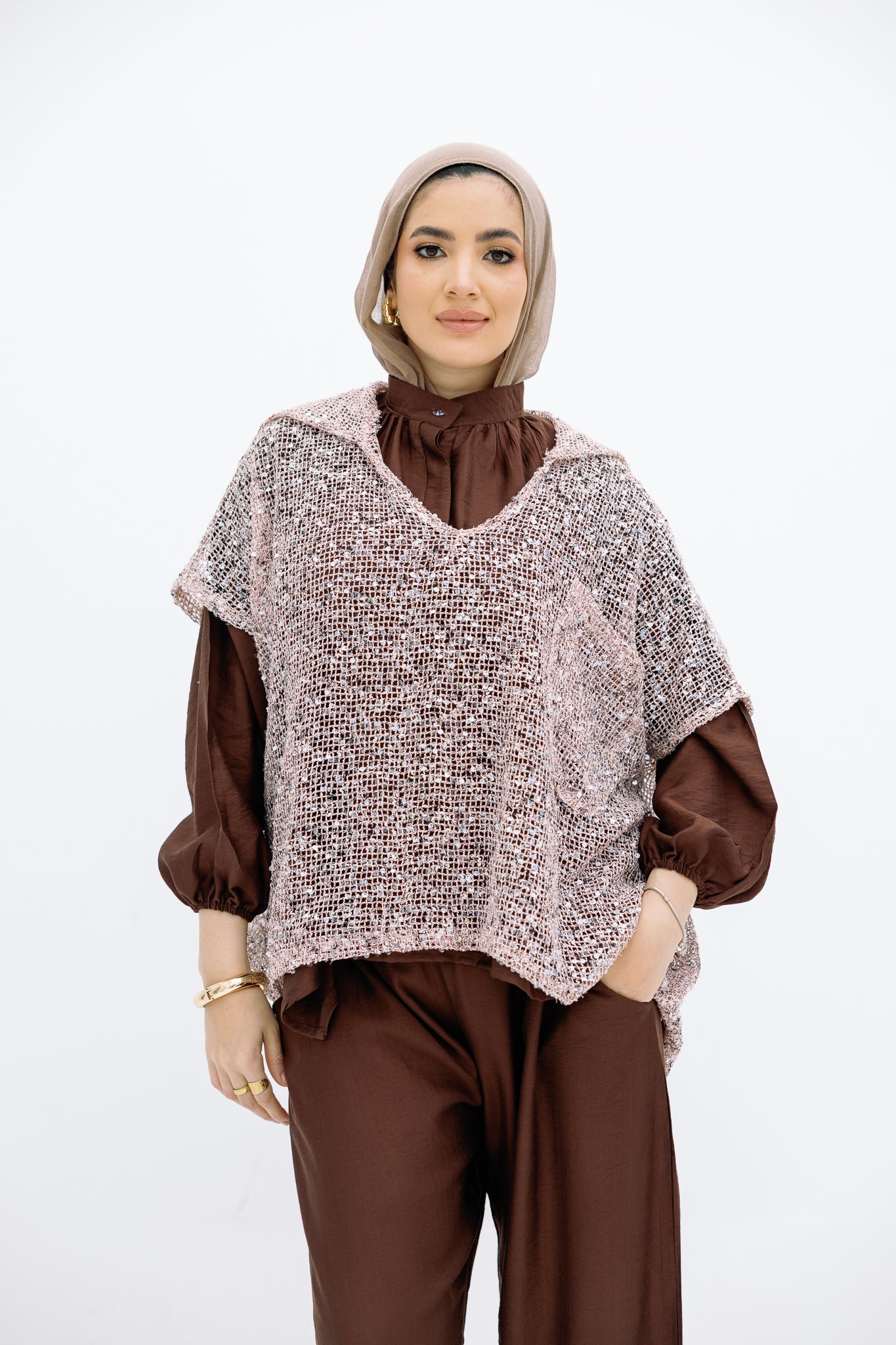 Mesh Rose Blouse