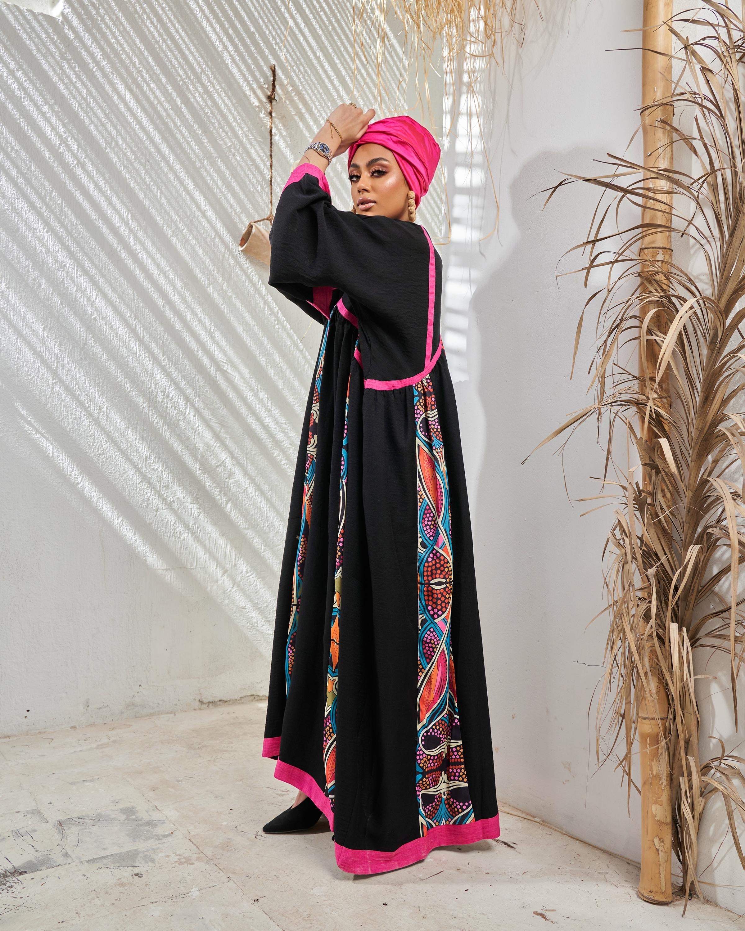 Boho Black Dress