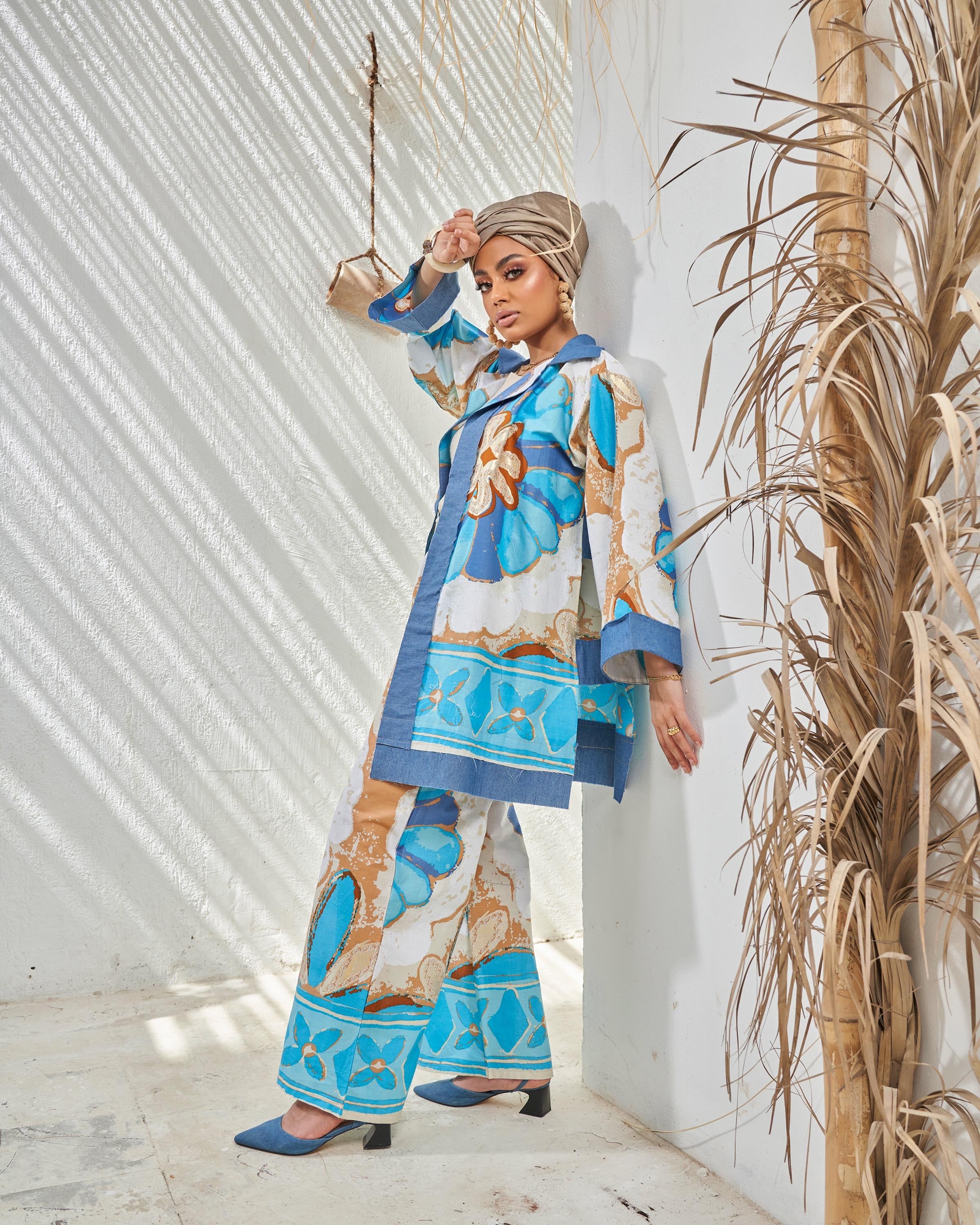Magic Blue Floral Suit