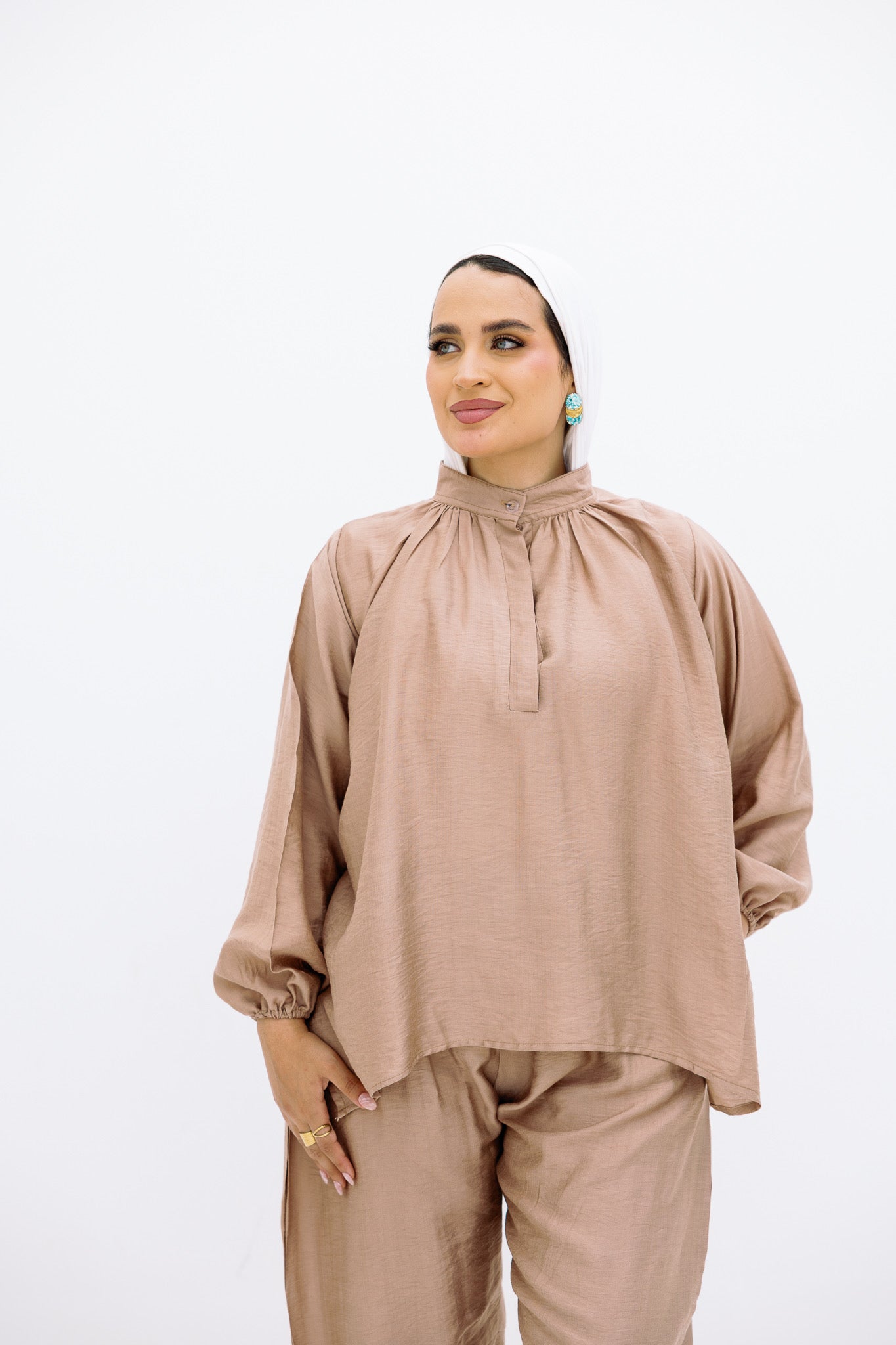Coffe Basic Blouse