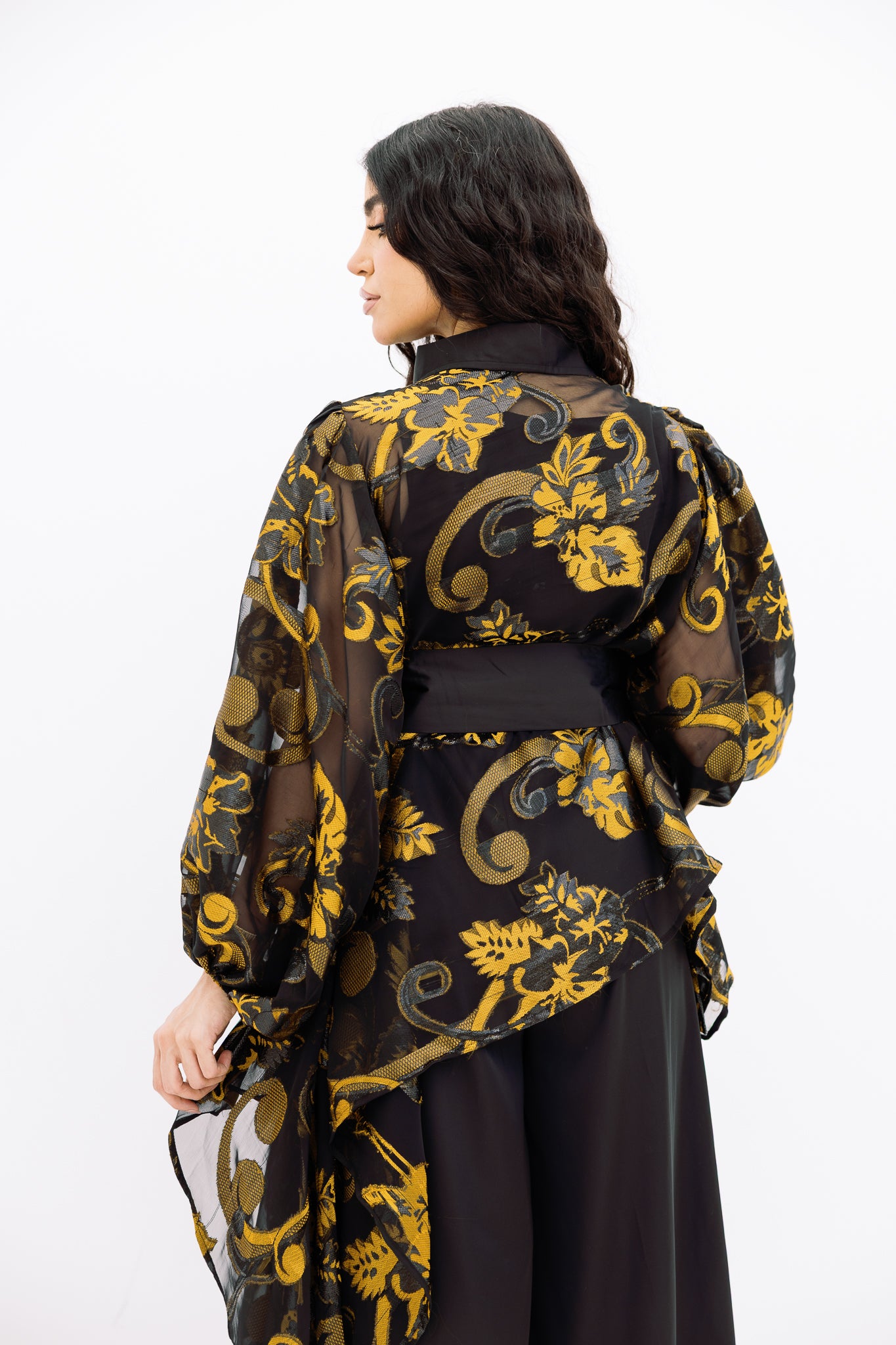 Floral Black Suit