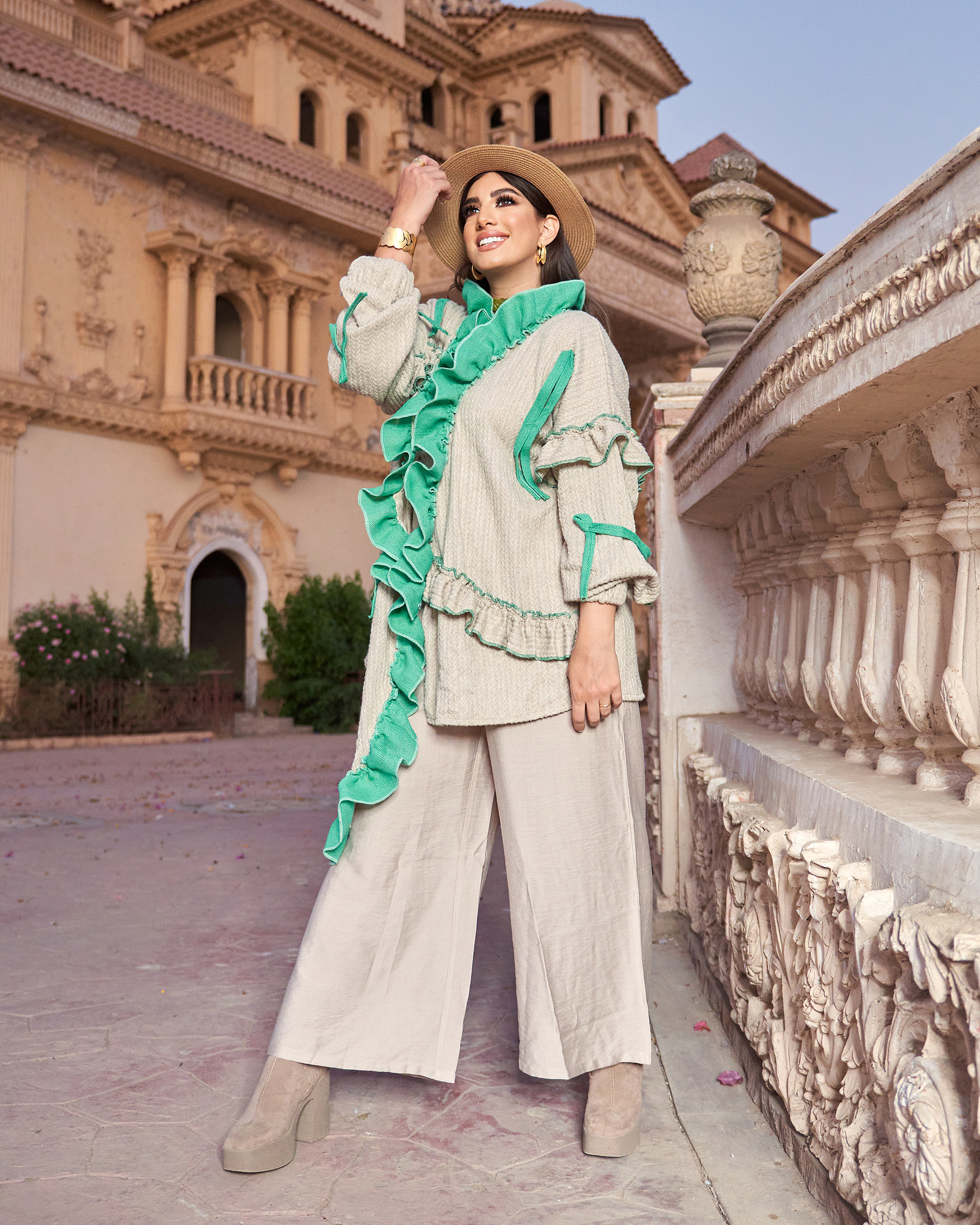 Pop mint winter cardigan