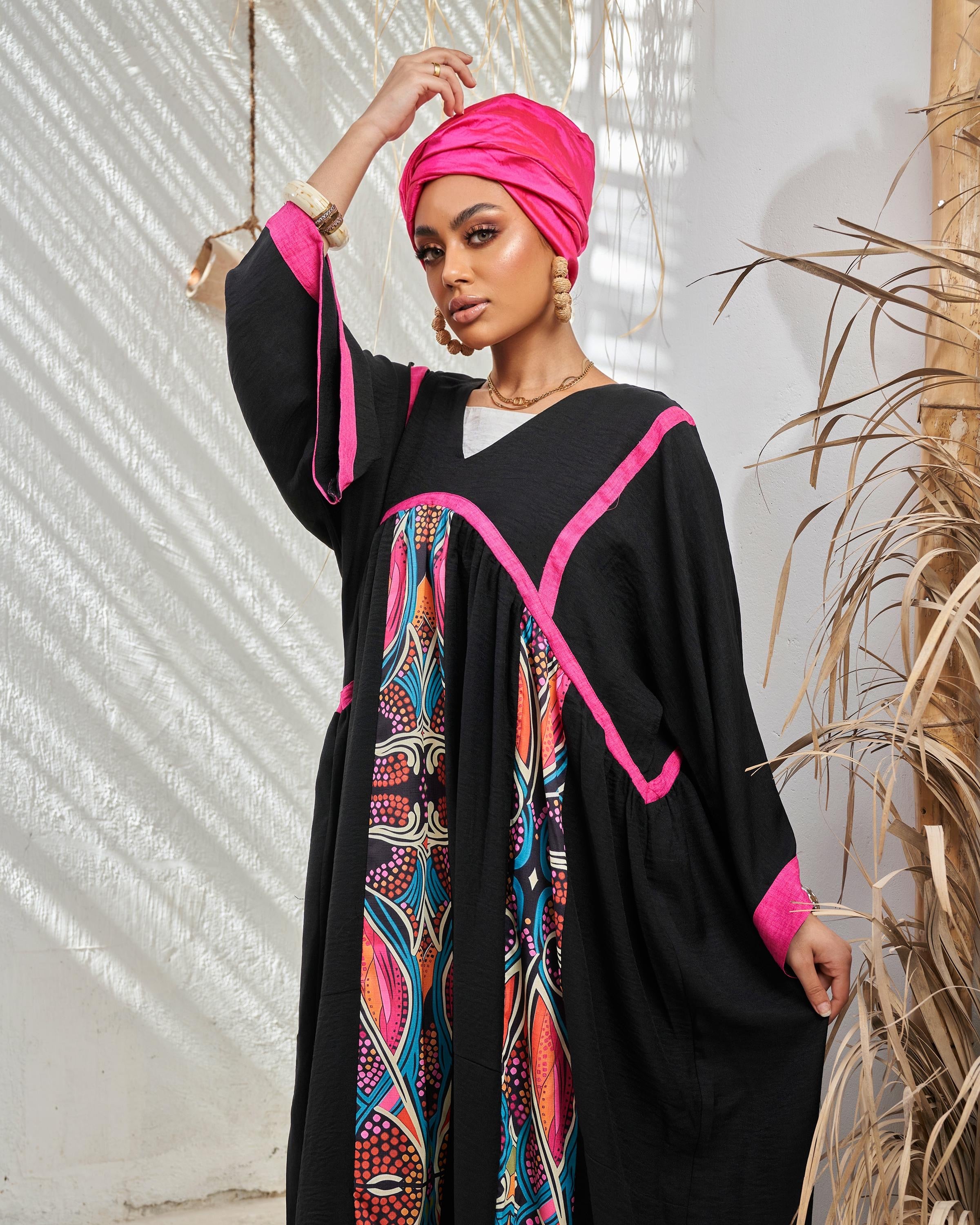 Boho Black Dress