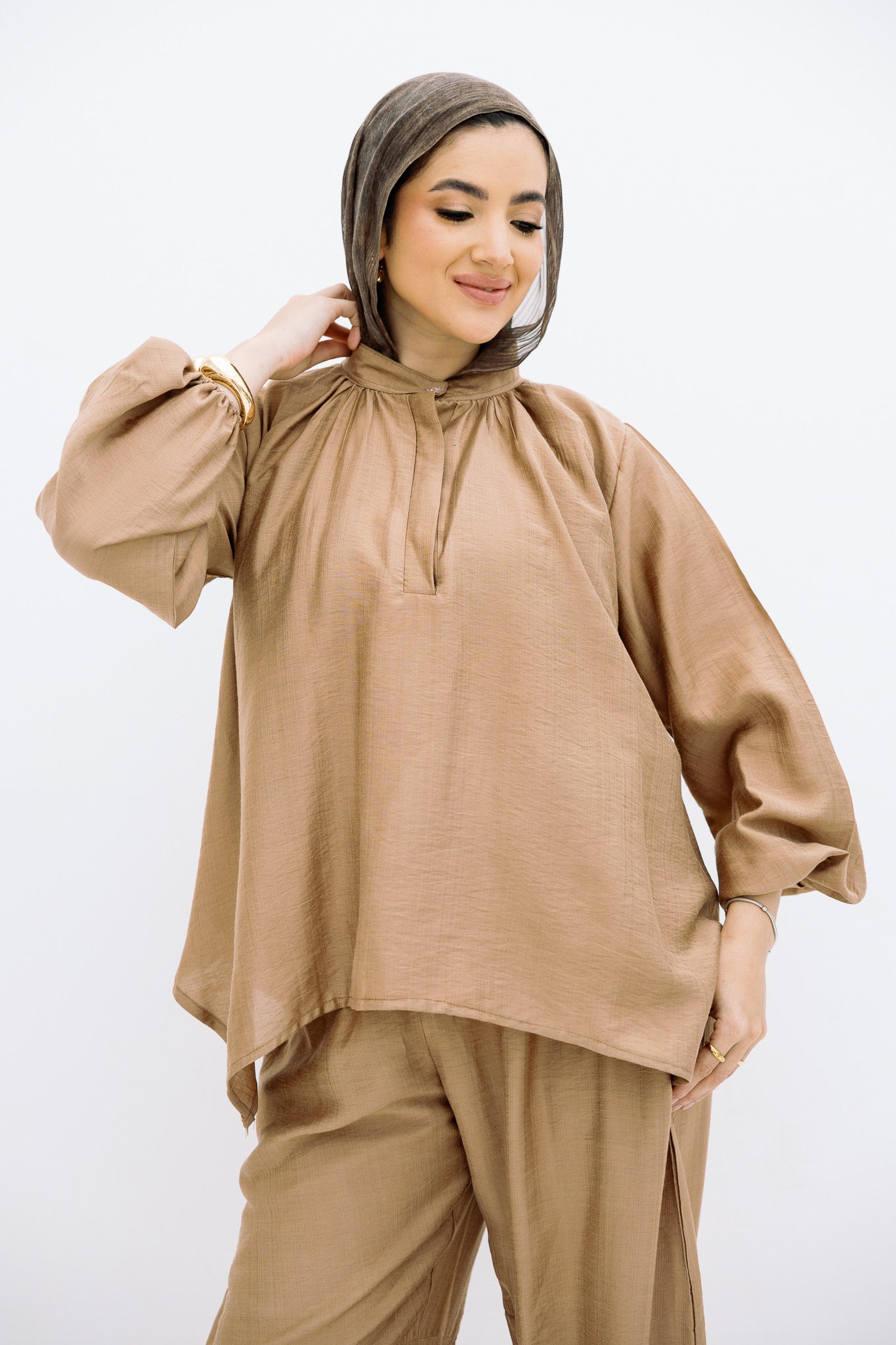 Beige Basic Blouse