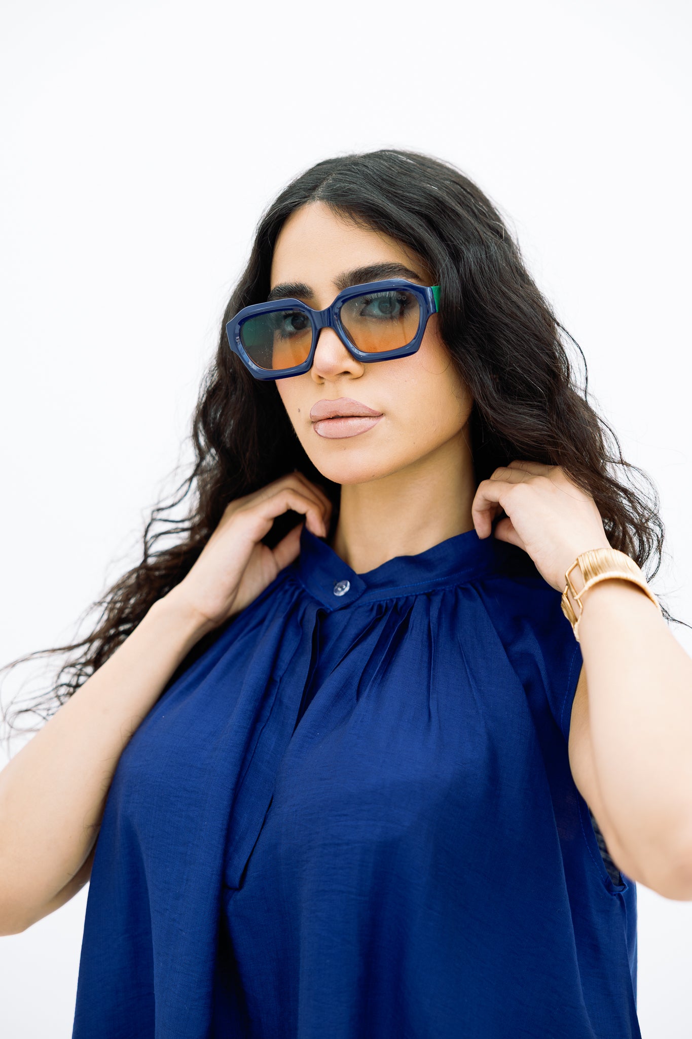 Navy Blue Cut Basic