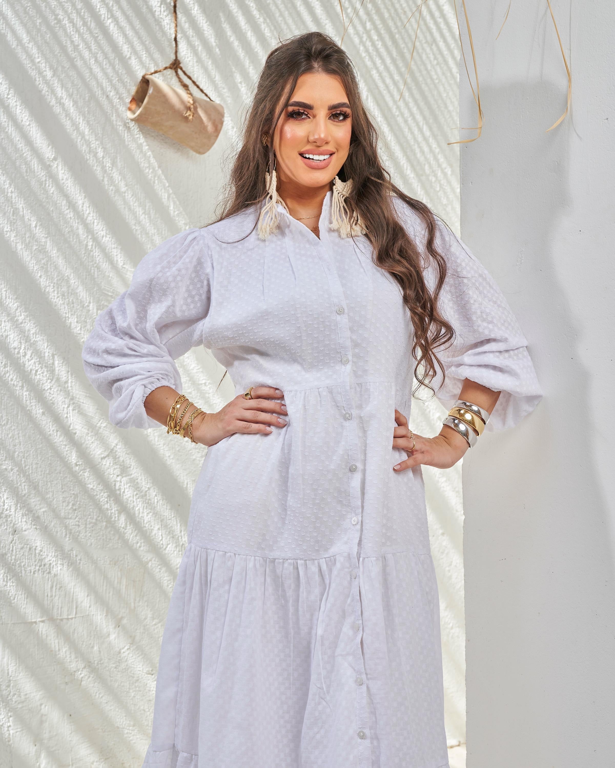 White Basic Dress
