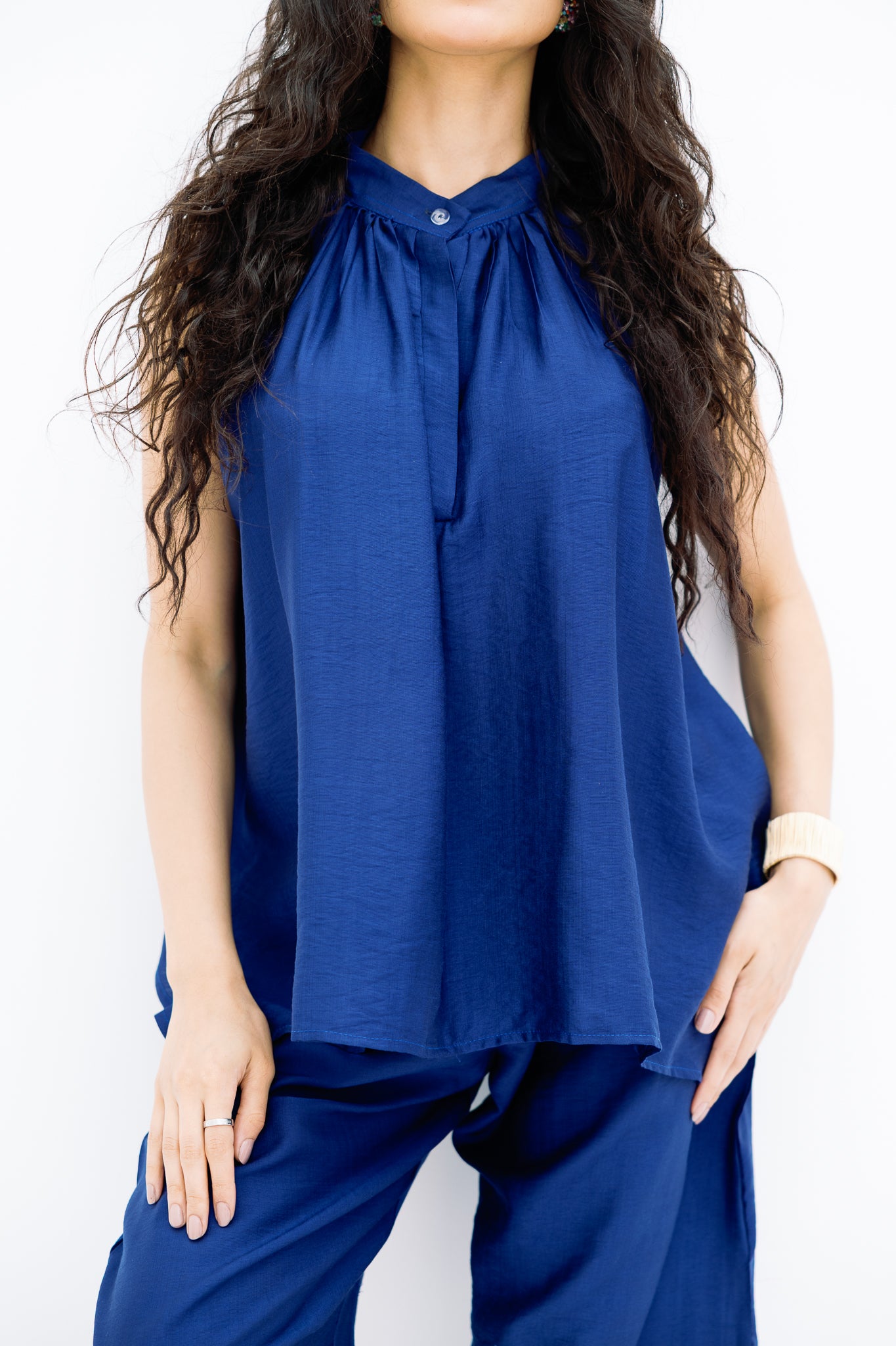 Navy Blue Cut Basic