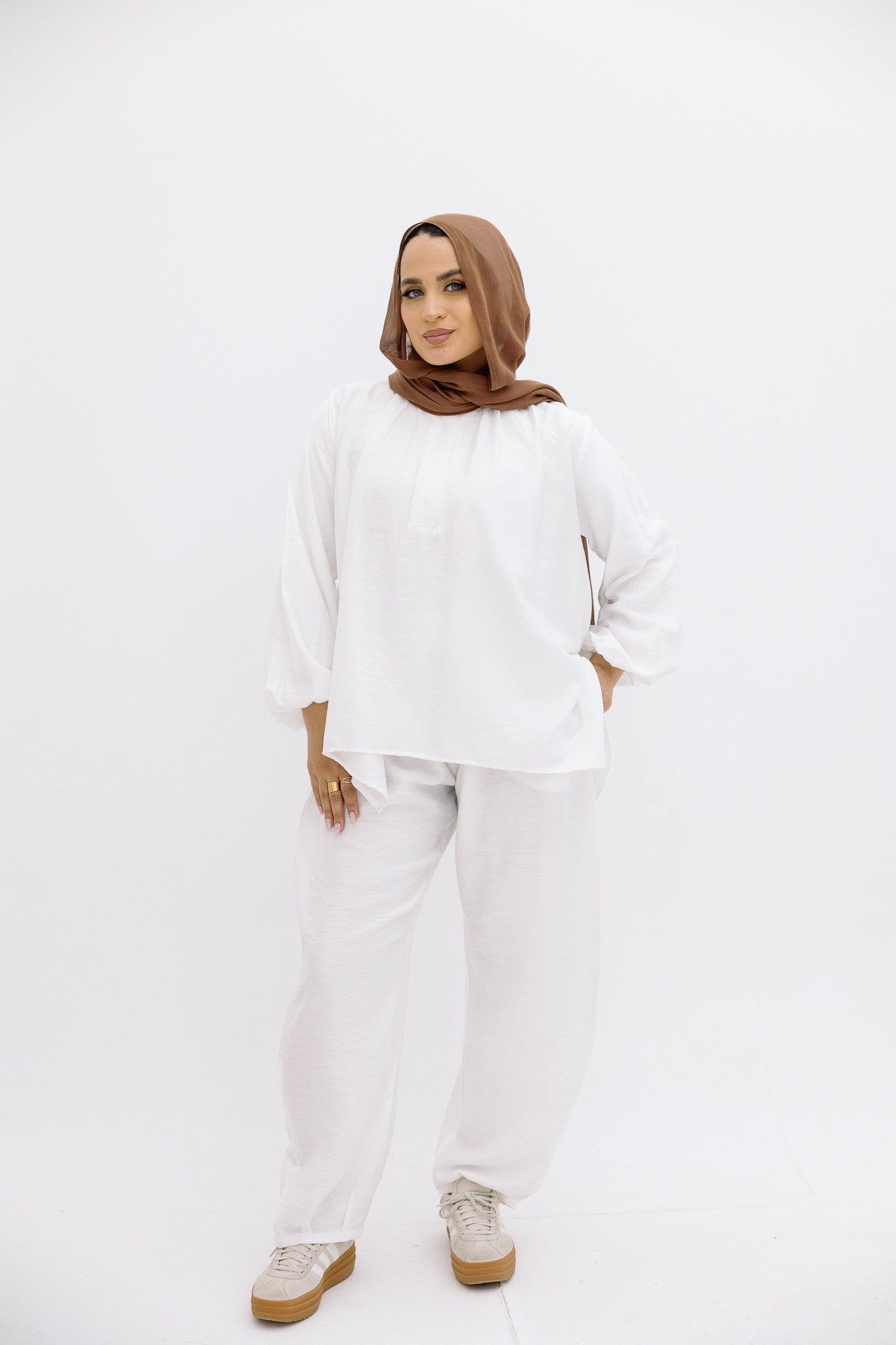 White Basic Blouse