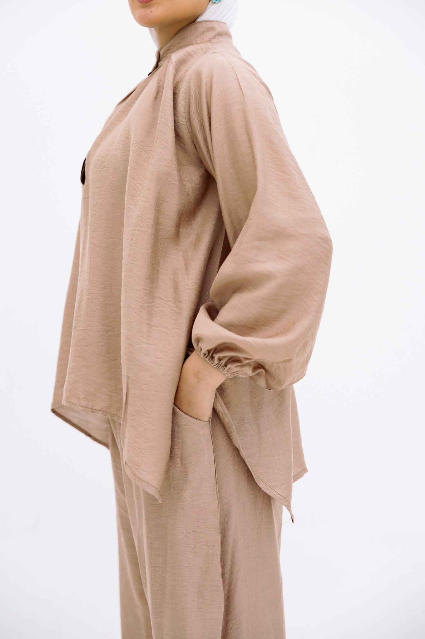 Coffe Basic Blouse