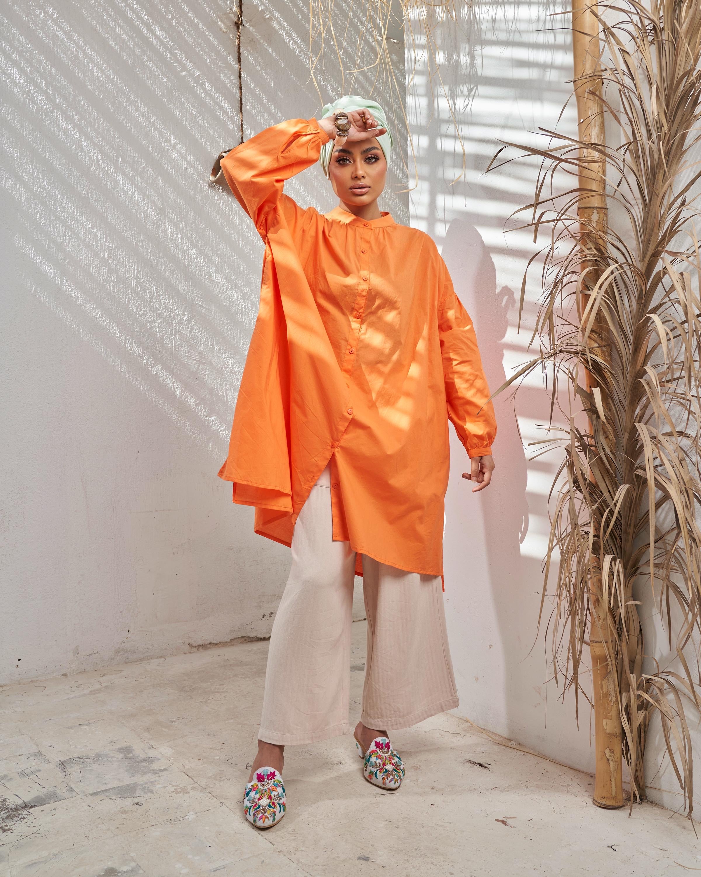 Orange Buff Chemise