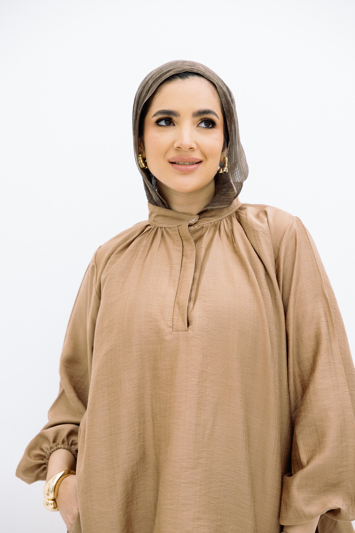 Beige Basic Blouse