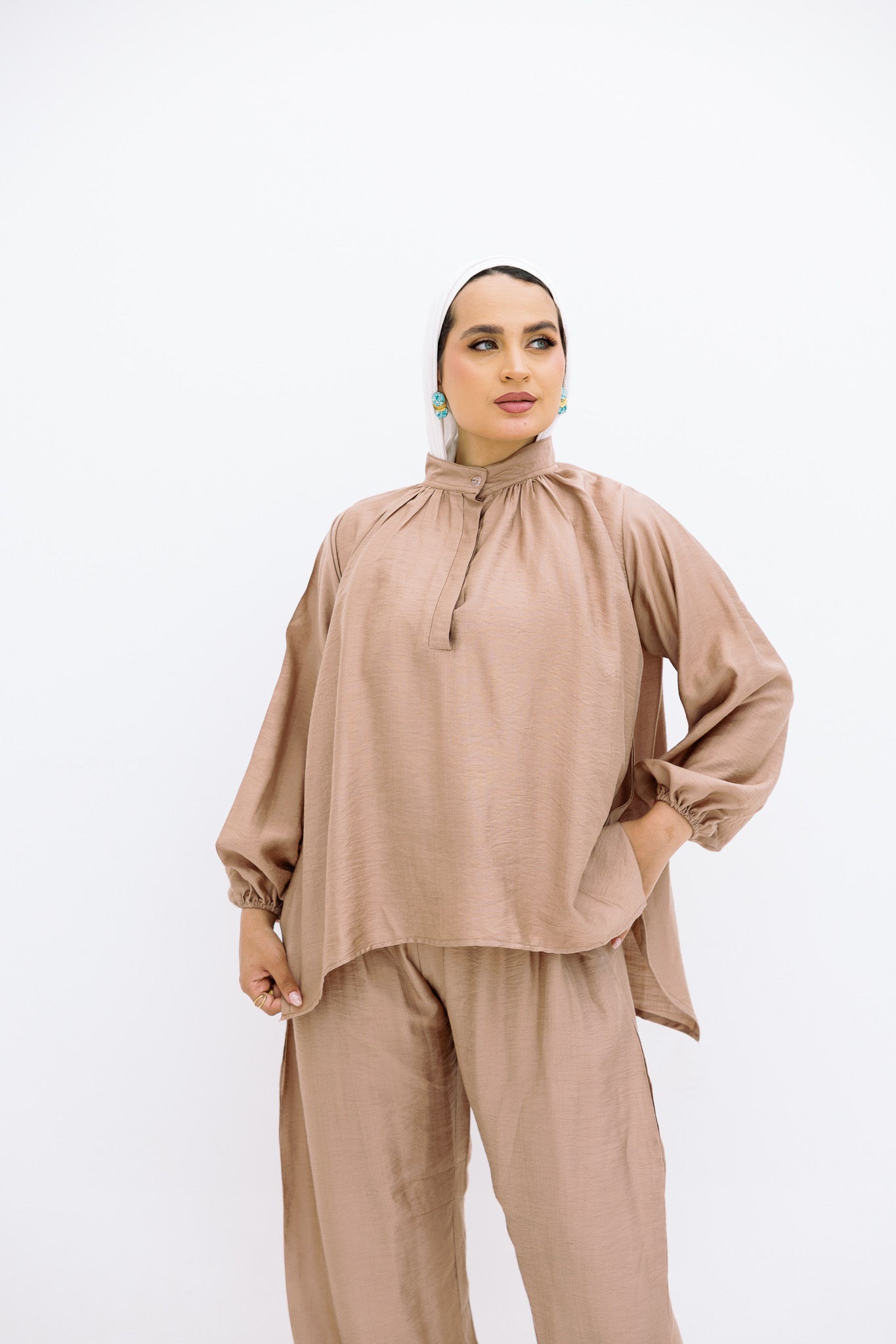 Coffe Basic Blouse