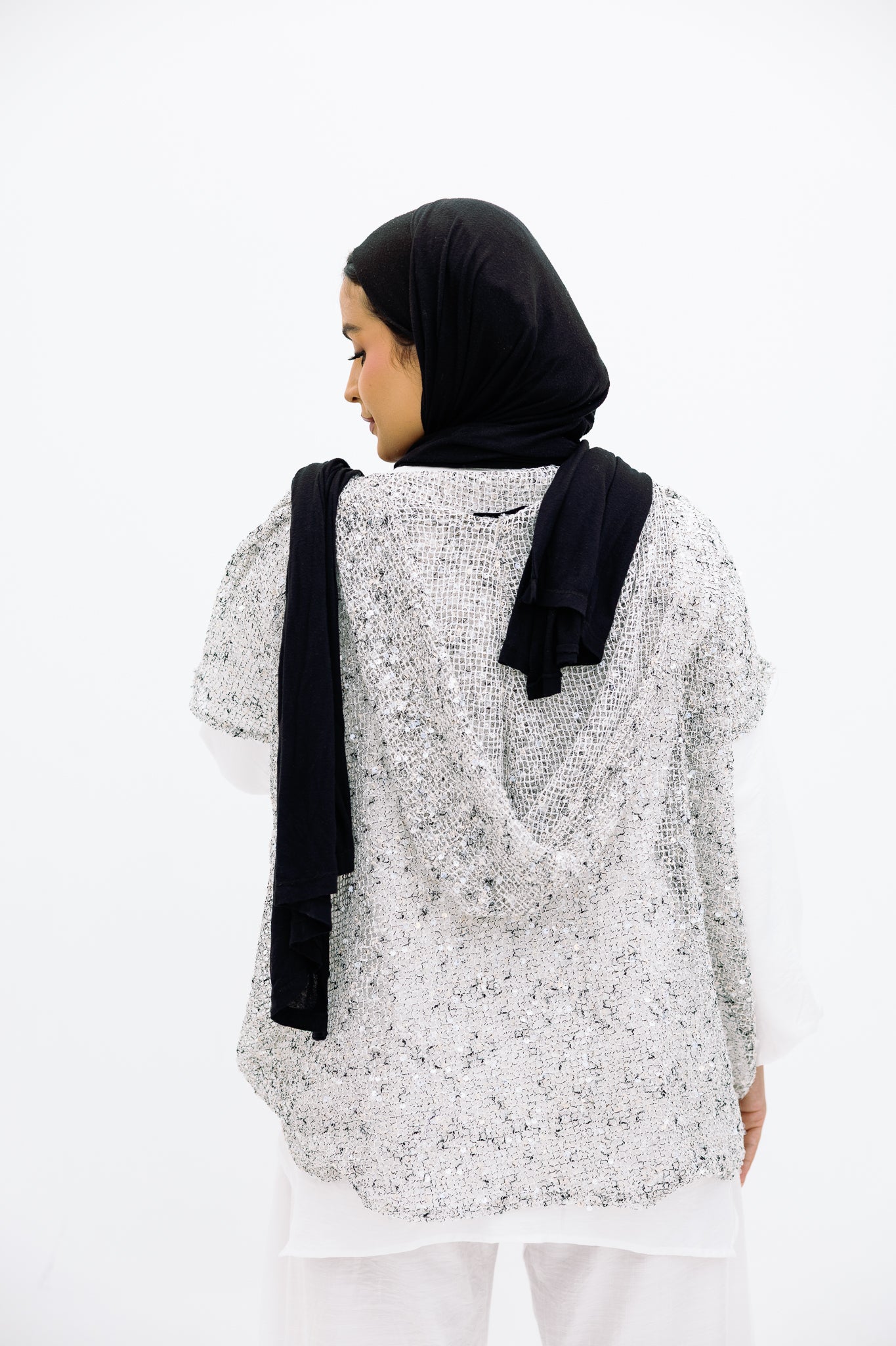 Mesh Silver Blouse