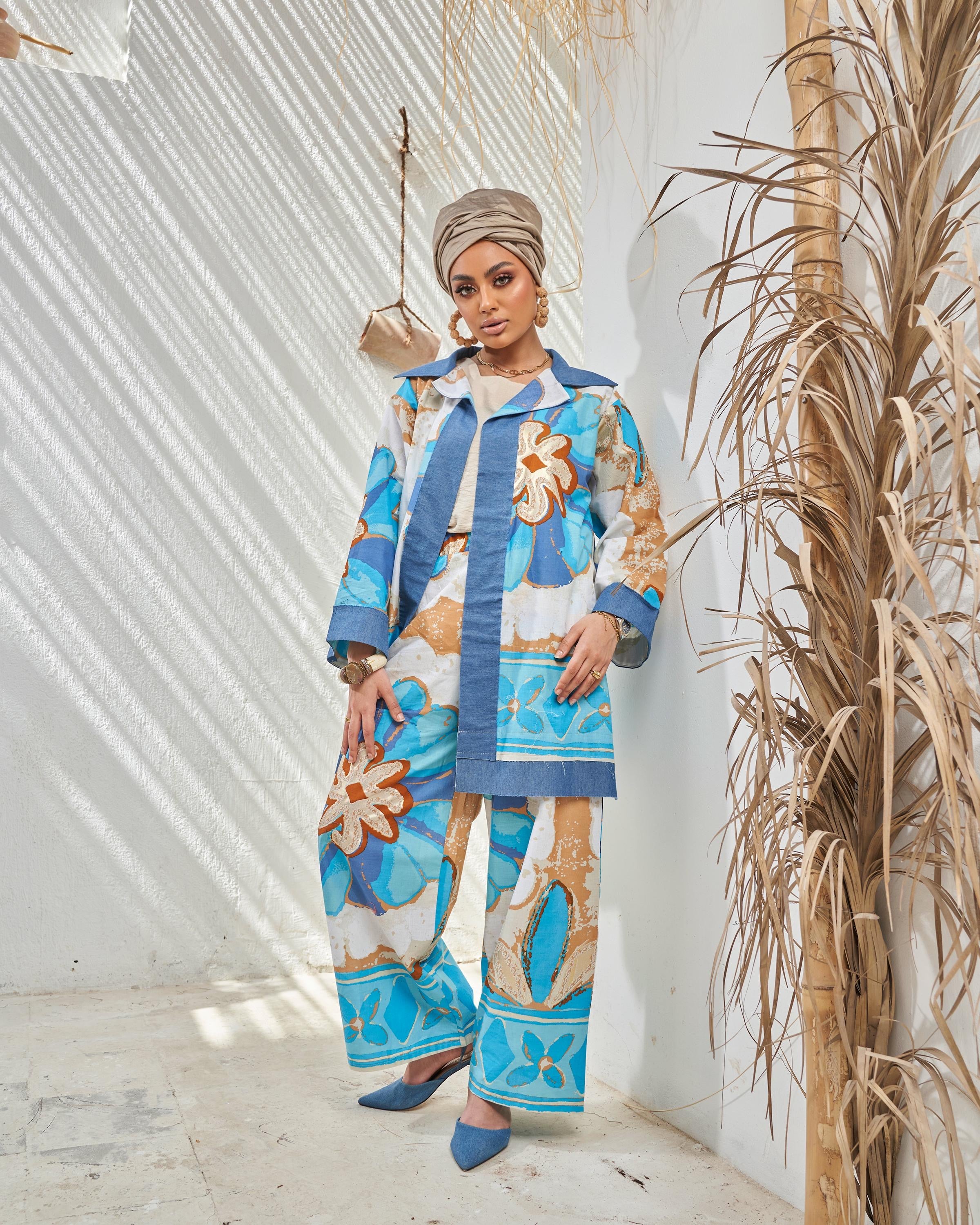 Magic Blue Floral Suit