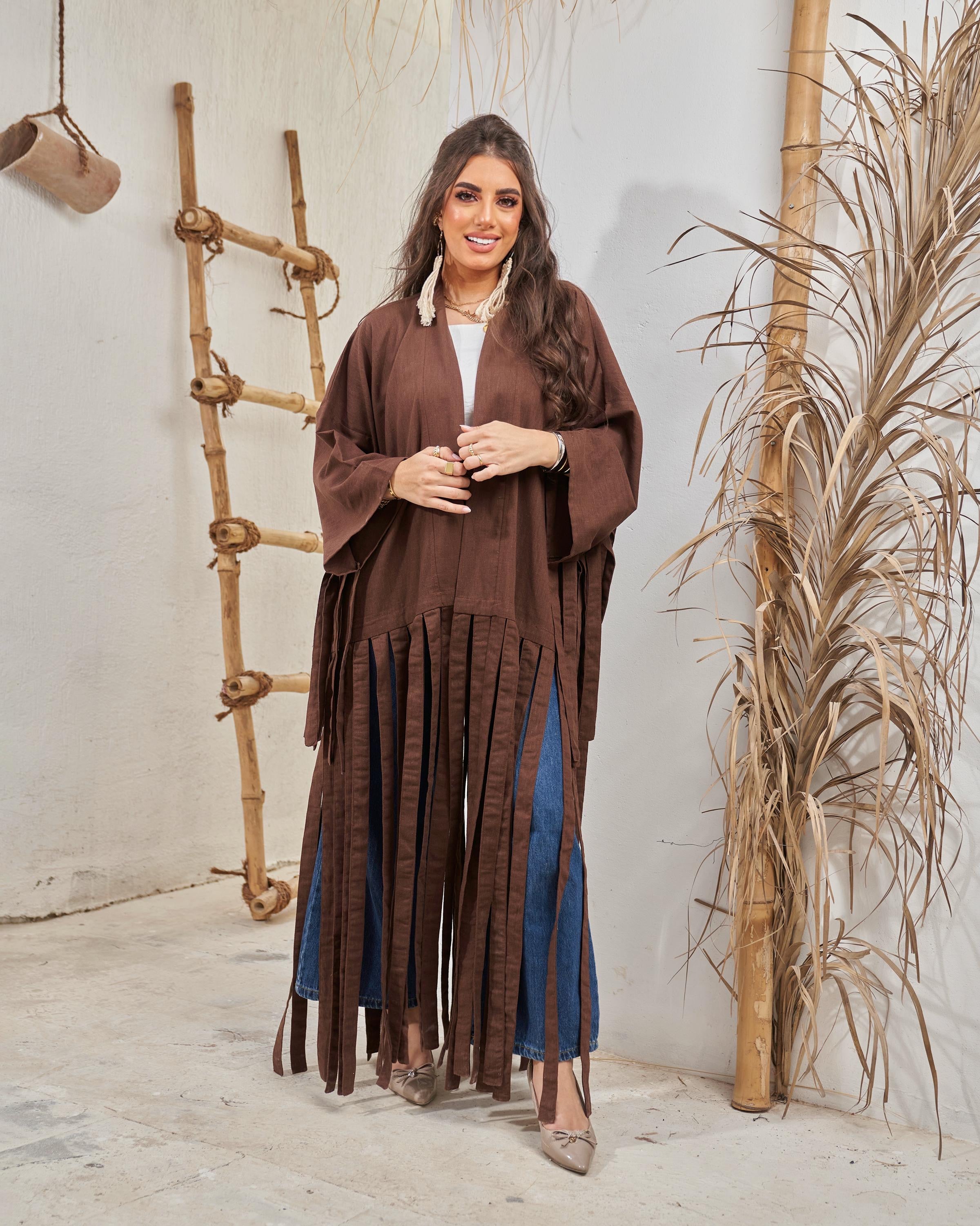 Brown Fluffy Cardigan