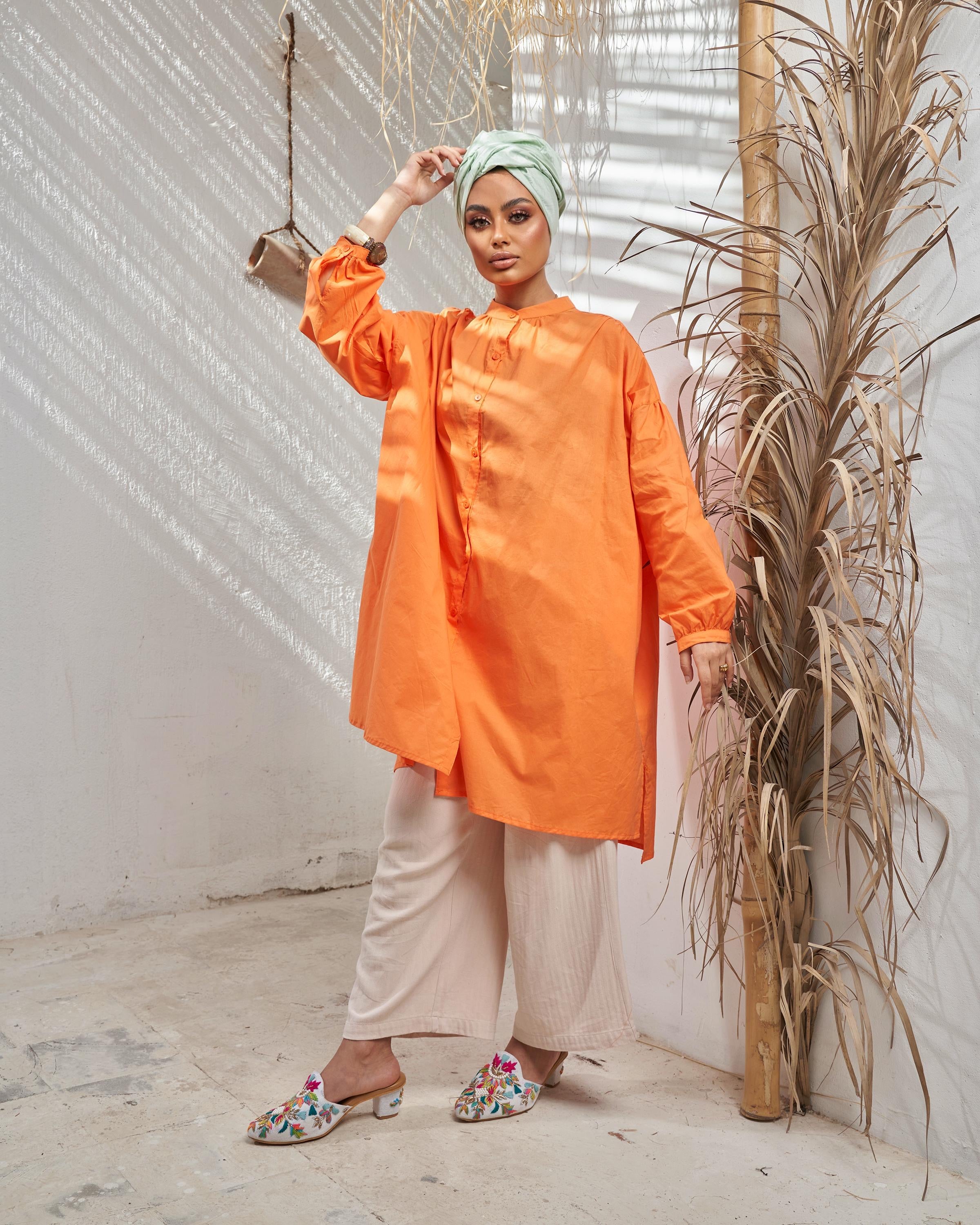 Orange Buff Chemise