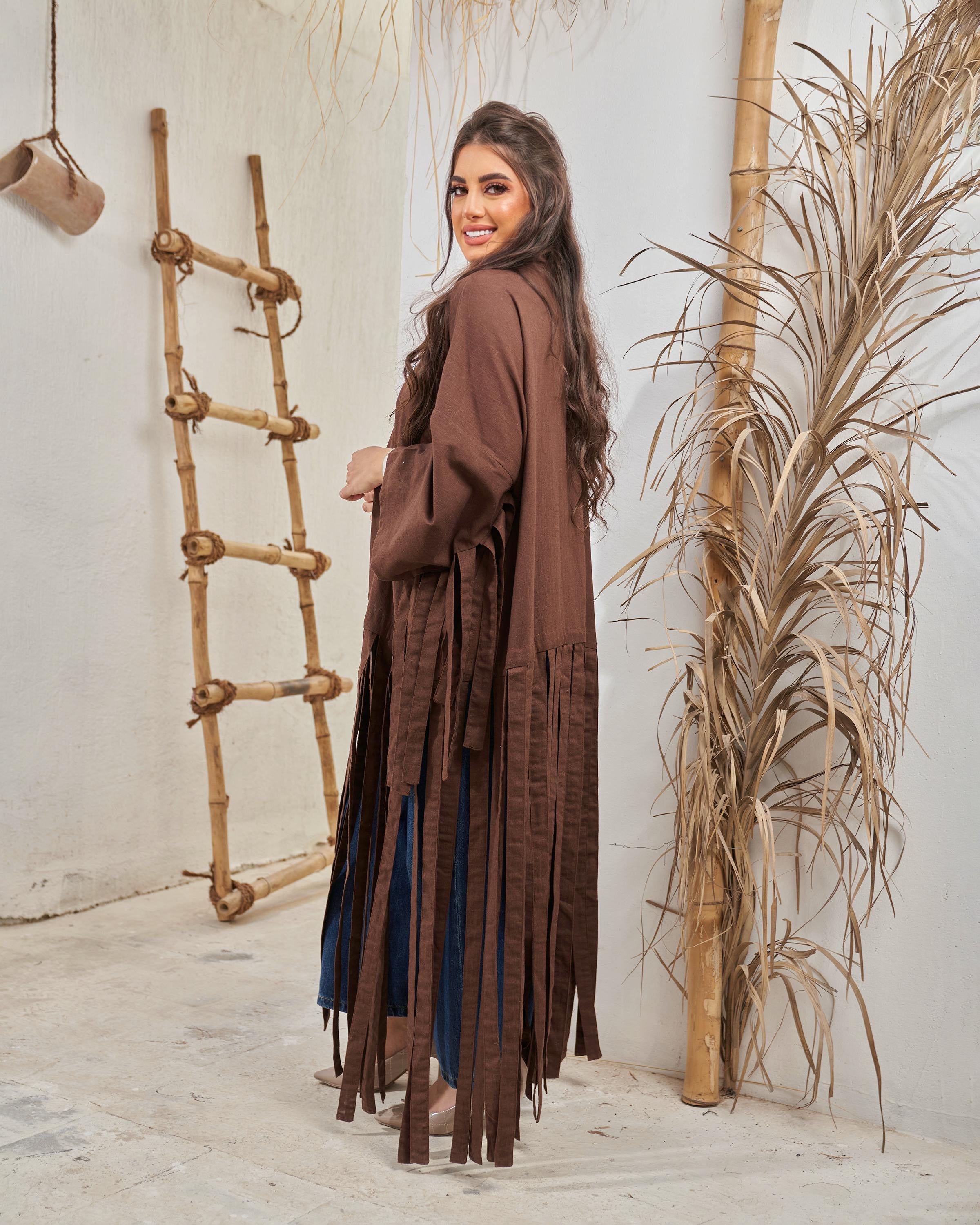 Brown Fluffy Cardigan
