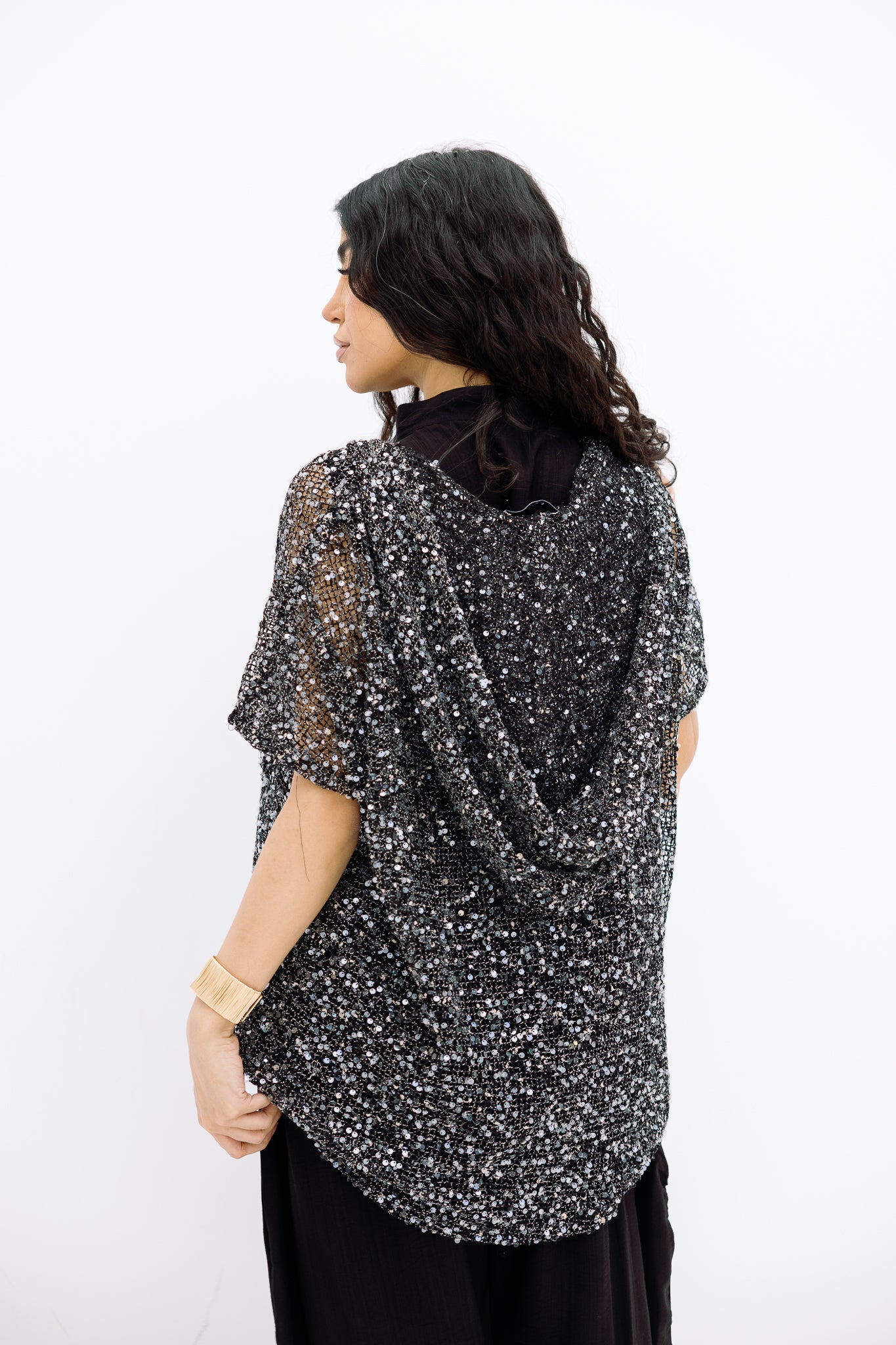 Mesh Black Blouse