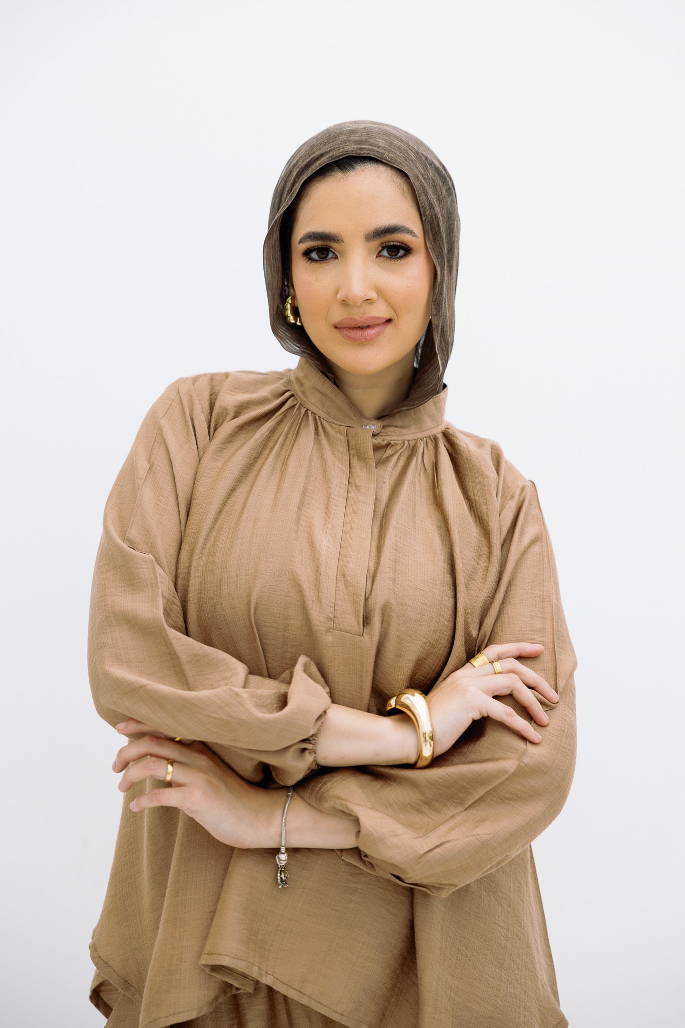 Beige Basic Blouse