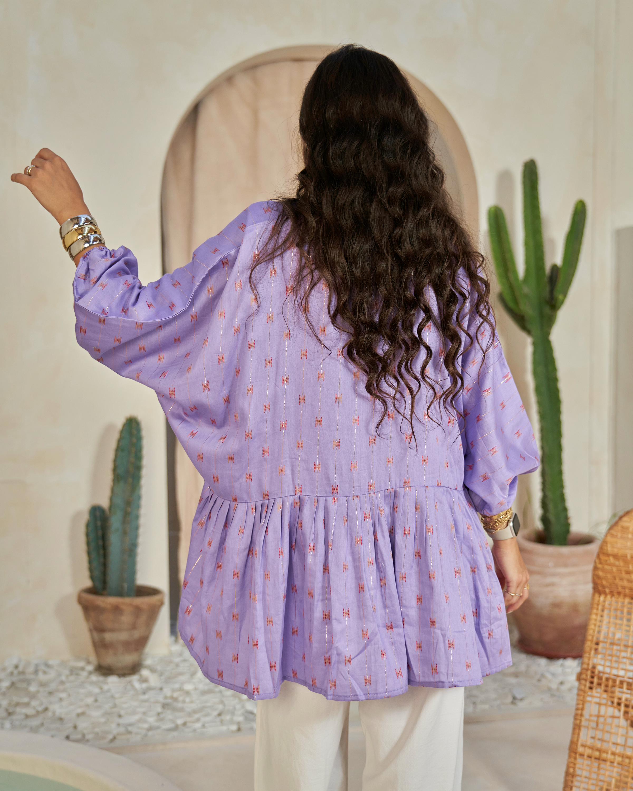 Light Purple Ruffles cardigan