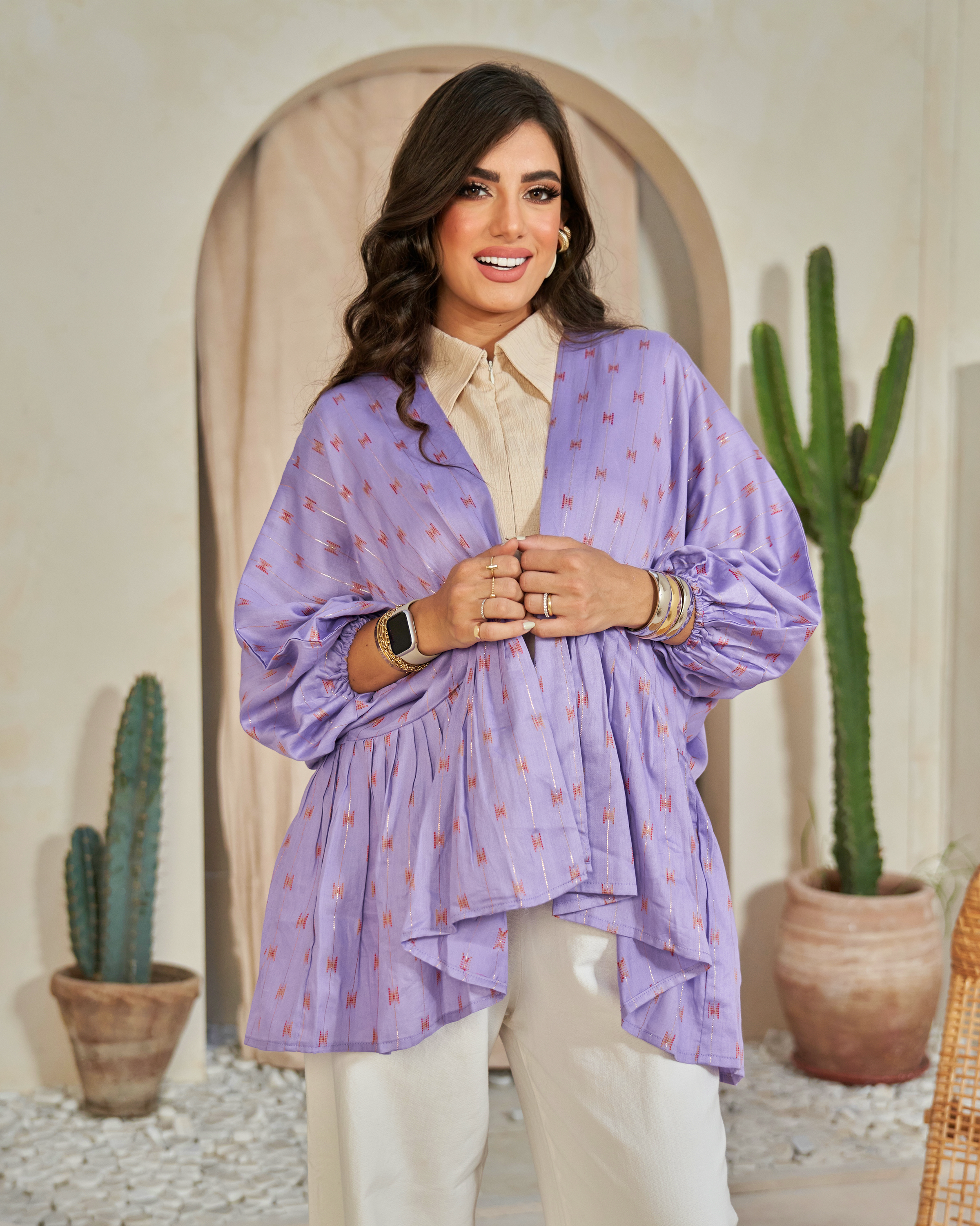 Light Purple Ruffles cardigan